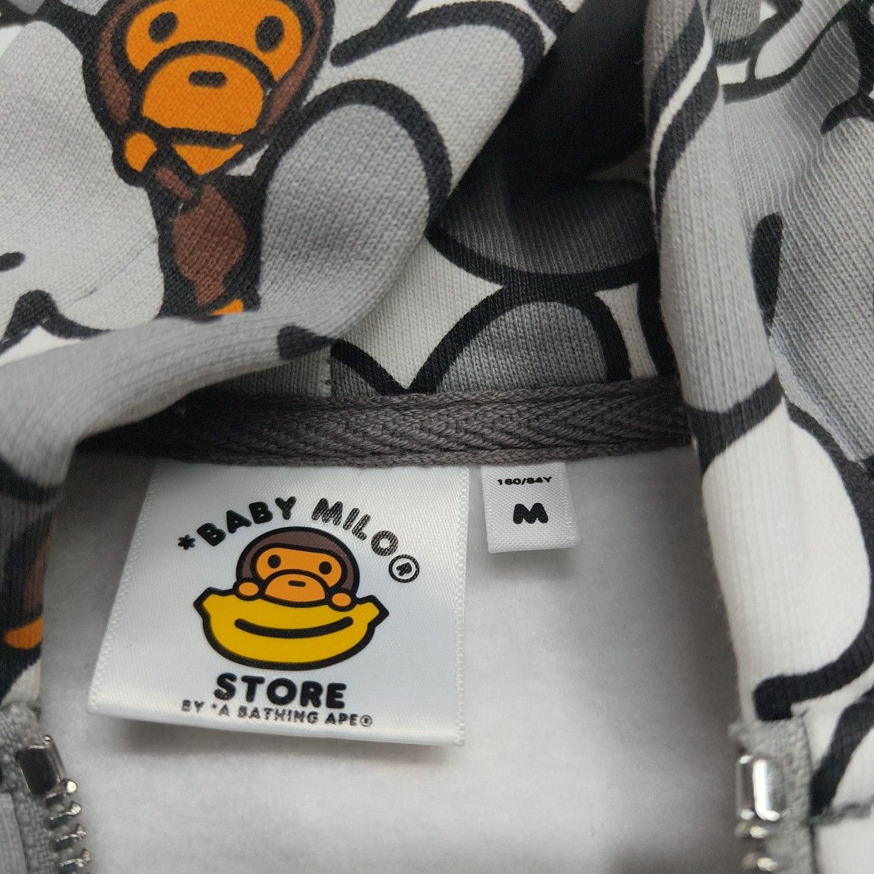 Bape A Bathing Ape Baby Milo Full Print Zip Up Hoodie Size M Size US M / EU 48-50 / 2 - 4 Thumbnail