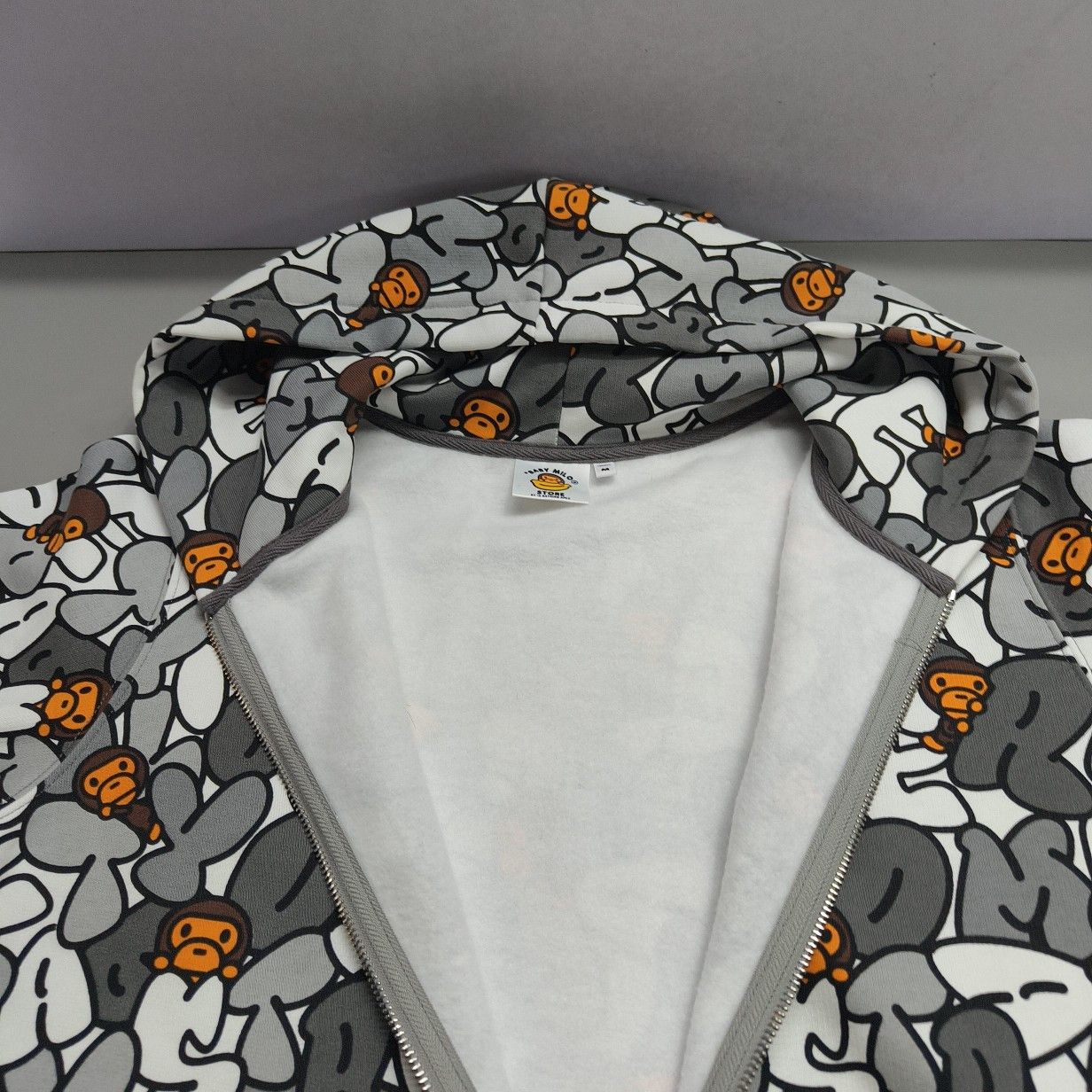 Bape A Bathing Ape Baby Milo Full Print Zip Up Hoodie Size M Size US M / EU 48-50 / 2 - 10 Thumbnail