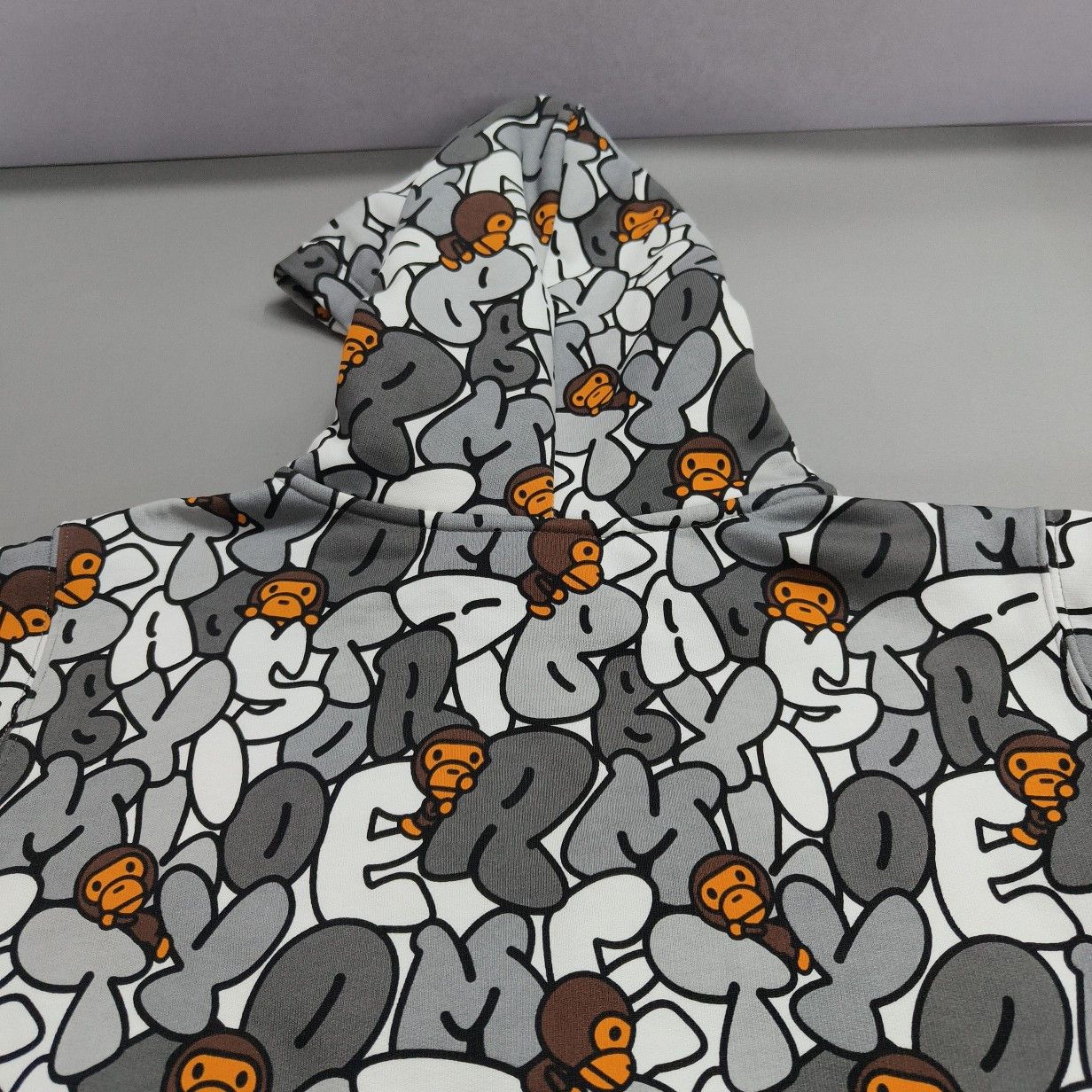 Bape A Bathing Ape Baby Milo Full Print Zip Up Hoodie Size M Size US M / EU 48-50 / 2 - 3 Thumbnail