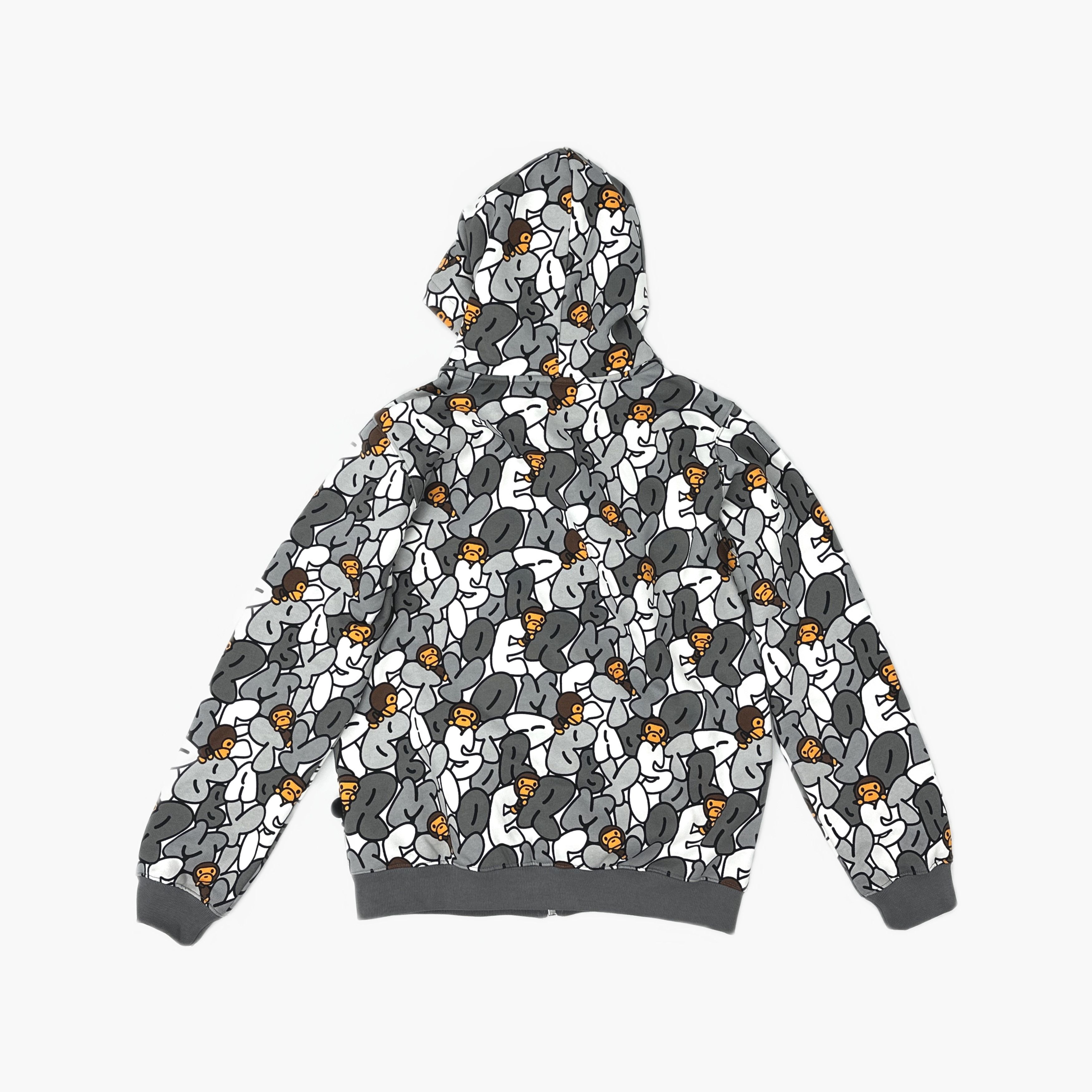 Bape A Bathing Ape Baby Milo Full Print Zip Up Hoodie Size M Size US M / EU 48-50 / 2 - 2 Thumbnail