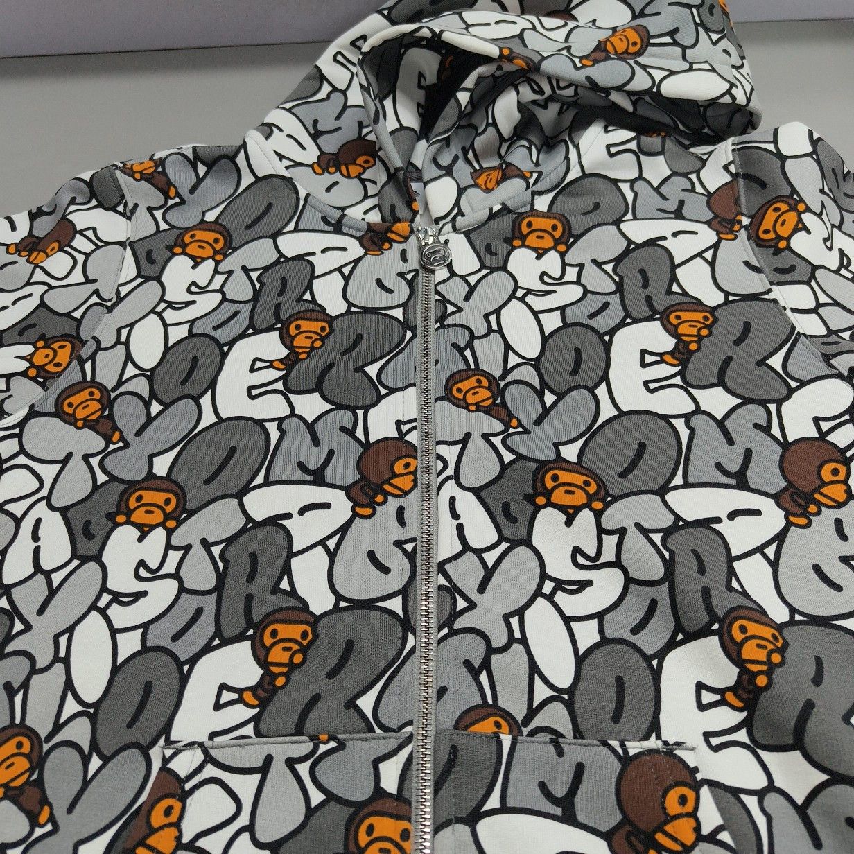Bape A Bathing Ape Baby Milo Full Print Zip Up Hoodie Size M Size US M / EU 48-50 / 2 - 9 Thumbnail