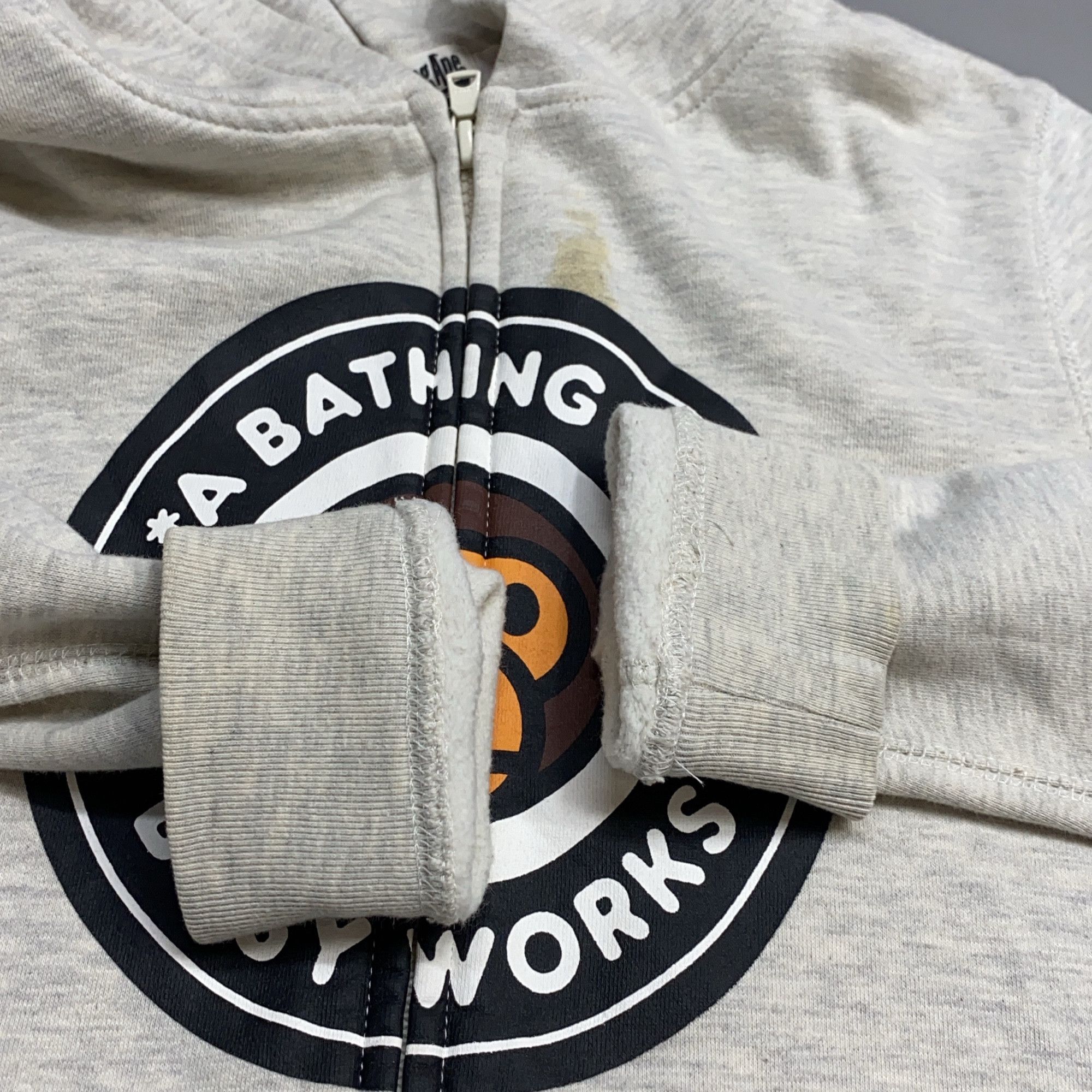 Bape A BATHING APE Busy Works Logo Zip Hoodie Size XS Size US XS / EU 42 / 0 - 16 Thumbnail