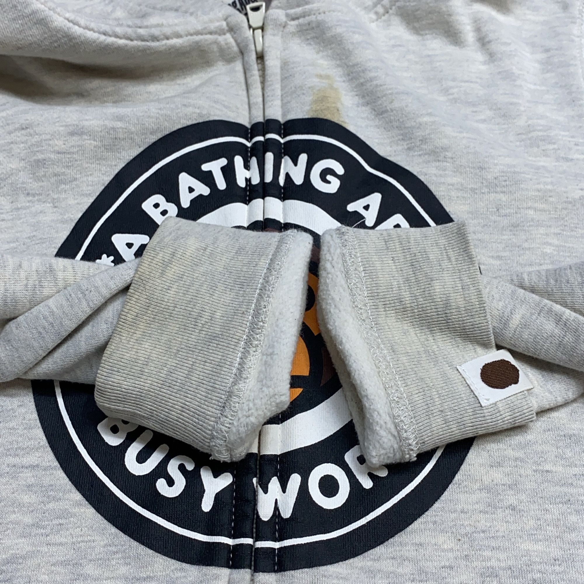 Bape A BATHING APE Busy Works Logo Zip Hoodie Size XS Size US XS / EU 42 / 0 - 17 Thumbnail