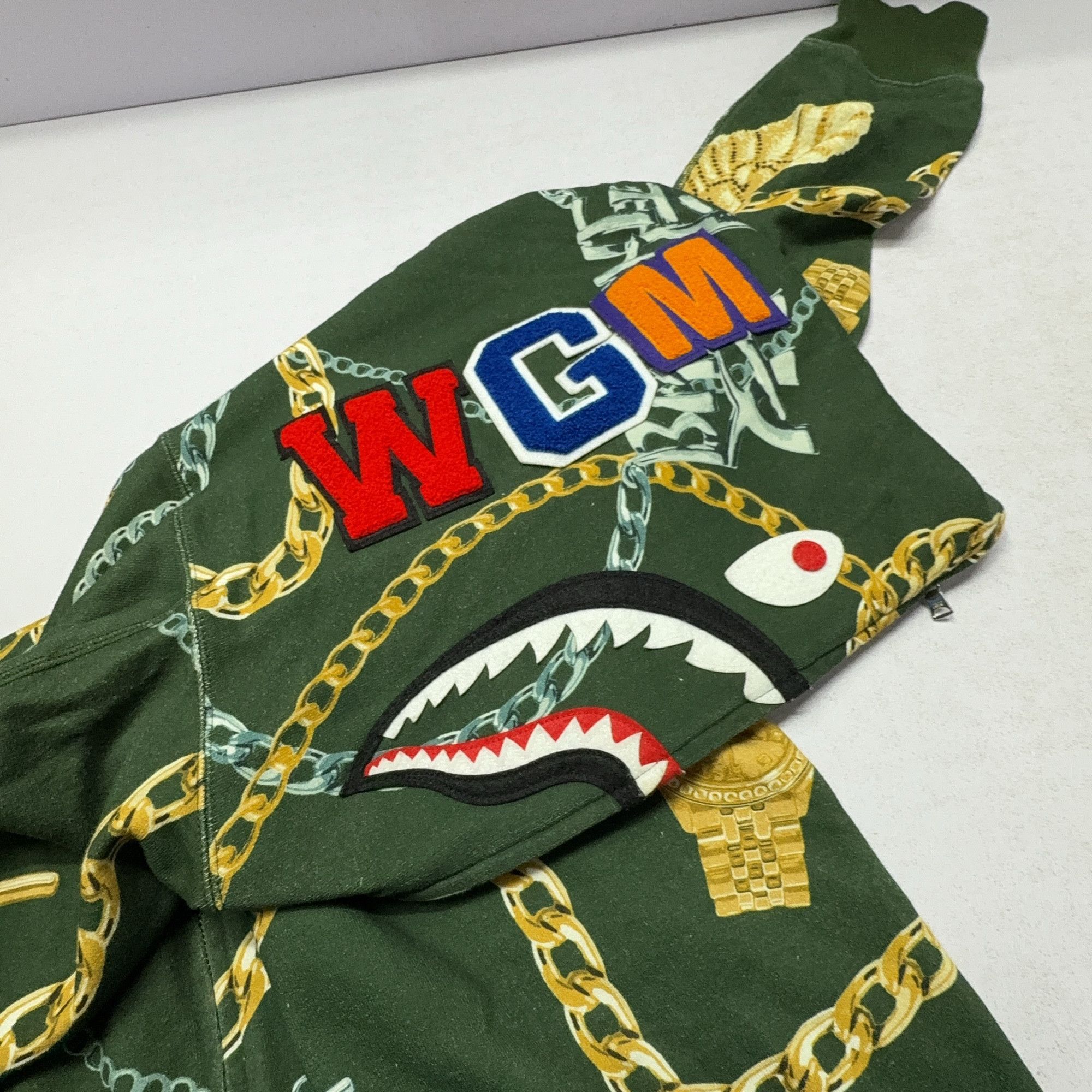 Bape A Bathing Ape Chain Shark Full Zip Hoodie Size XL Size US XL / EU 56 / 4 - 6 Thumbnail