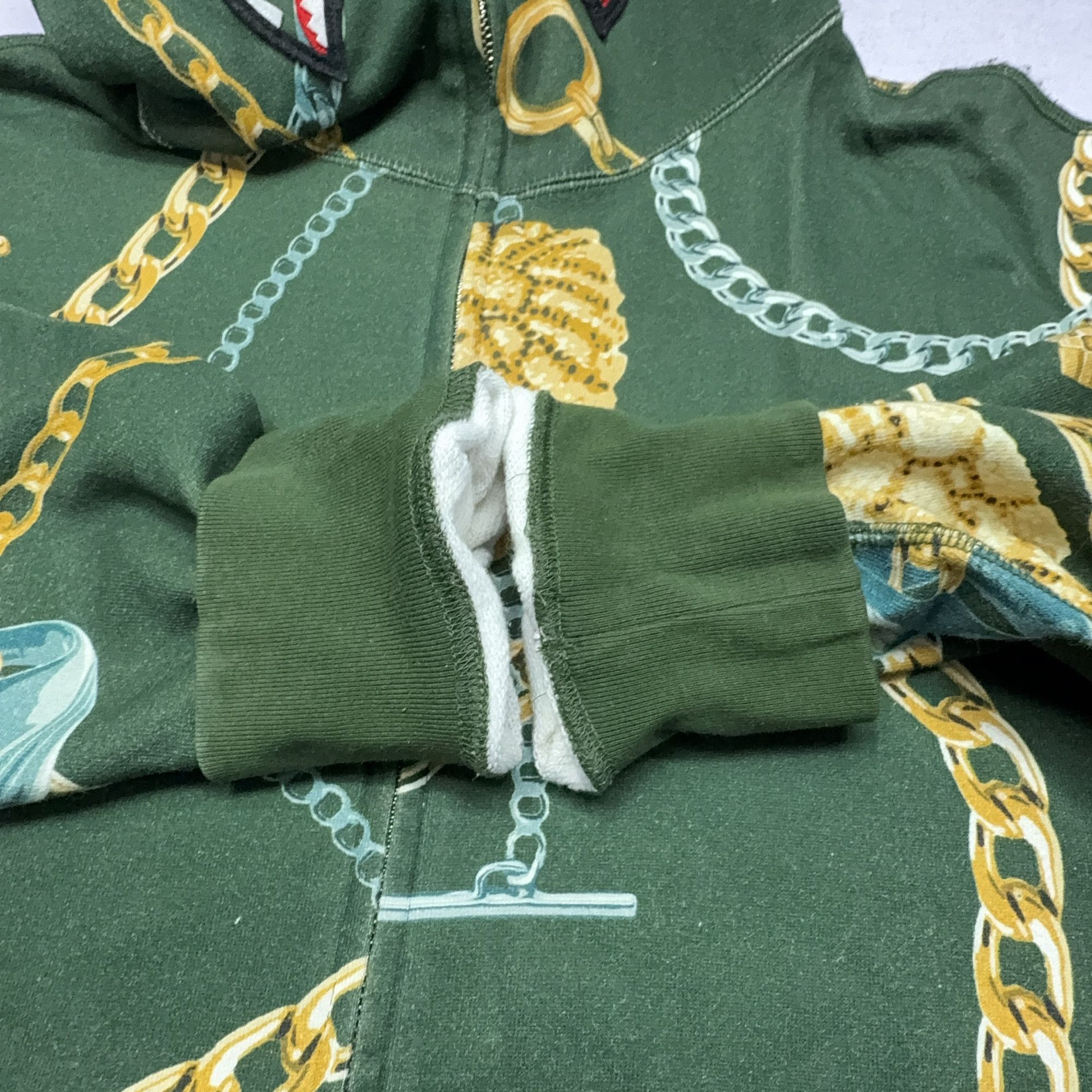 Bape A Bathing Ape Chain Shark Full Zip Hoodie Size XL Size US XL / EU 56 / 4 - 12 Thumbnail