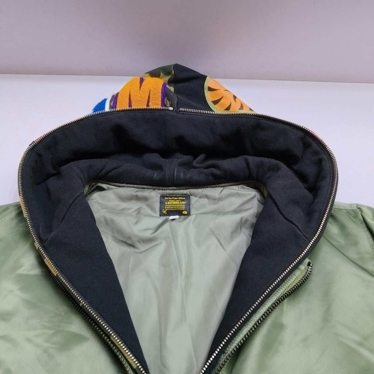 Bape A BATHING APE Shark Camo Bomber Jacket Size M Size US M / EU 48-50 / 2 - 7 Thumbnail