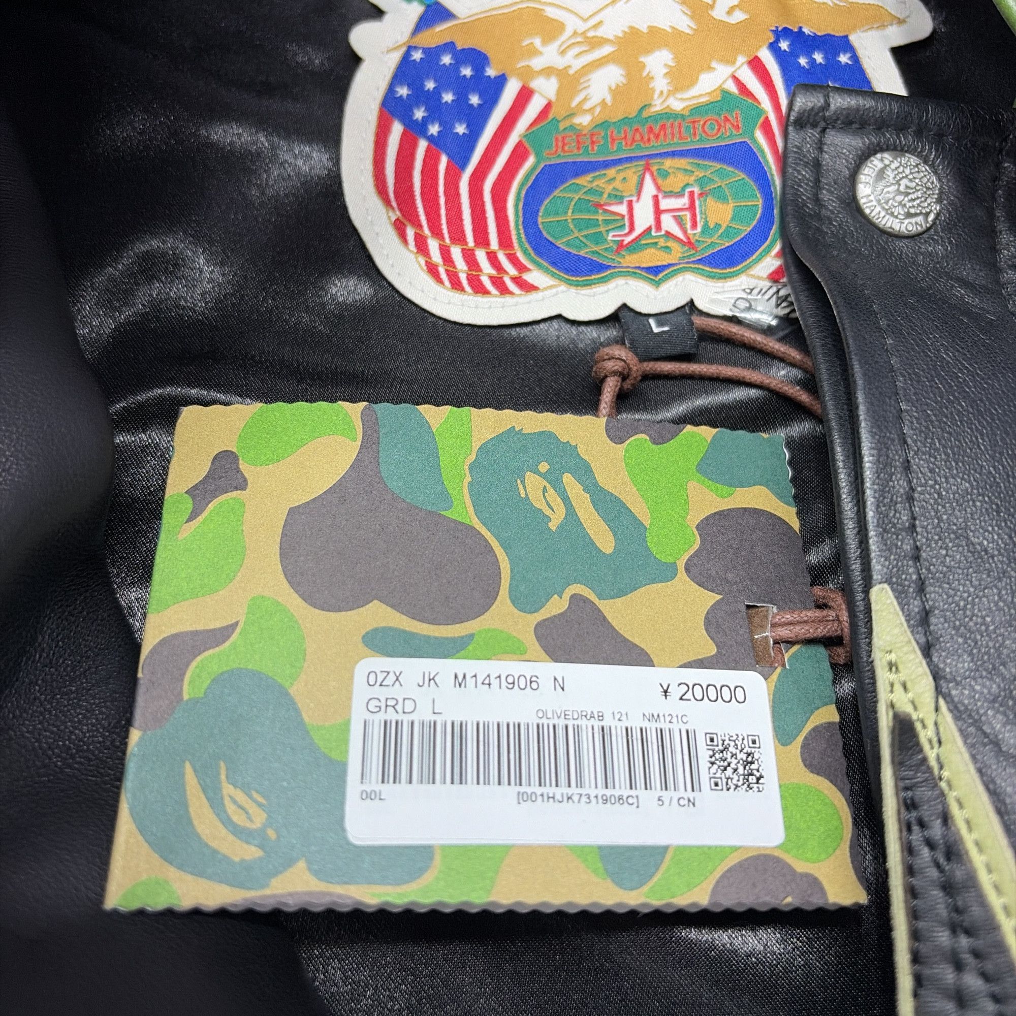 Bape BAPE x Jeff Hamilton Camo Leather Jacket Size L Size US L / EU 52-54 / 3 - 6 Thumbnail