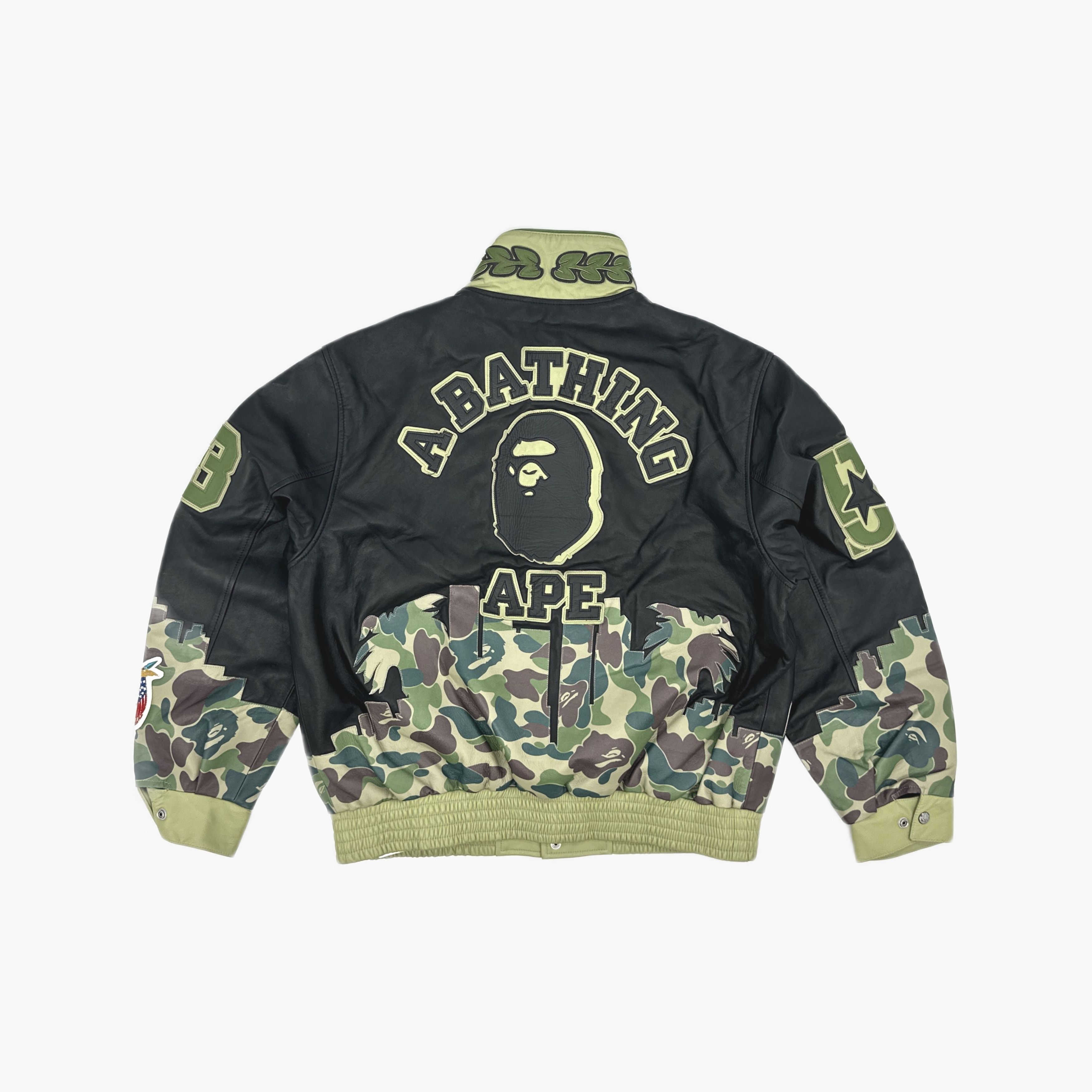Bape BAPE x Jeff Hamilton Camo Leather Jacket Size L Size US L / EU 52-54 / 3 - 2 Thumbnail