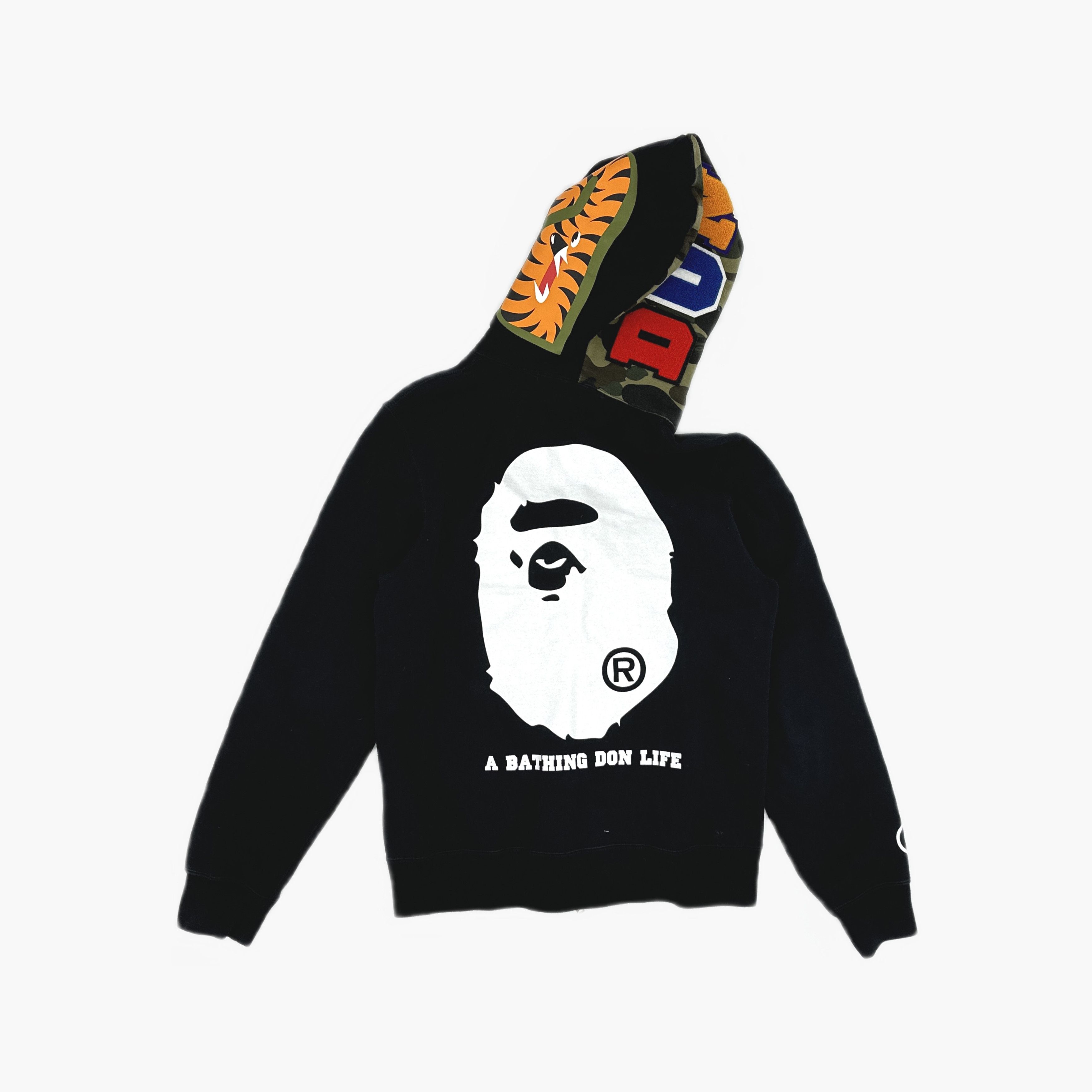 Bape A BATHING APE x Big Sean Shark Hoodie Size M Size US M / EU 48-50 / 2 - 2 Thumbnail