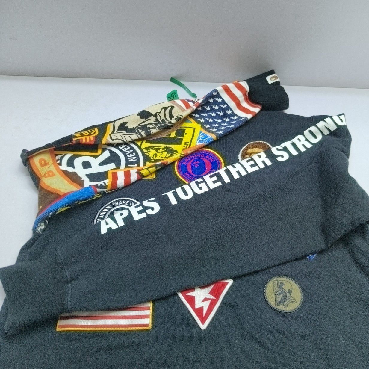 Bape A Bathing Ape Patchwork Crewneck Sweatshirt Size M Size US M / EU 48-50 / 2 - 18 Thumbnail