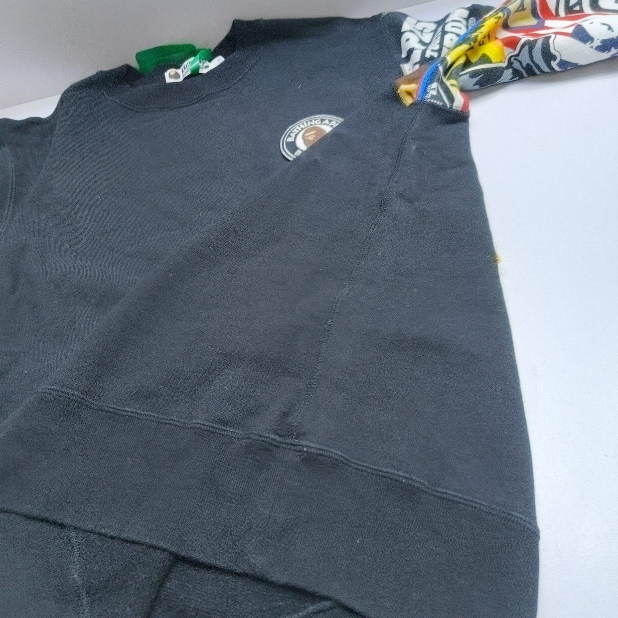 Bape A Bathing Ape Patchwork Crewneck Sweatshirt Size M Size US M / EU 48-50 / 2 - 14 Thumbnail