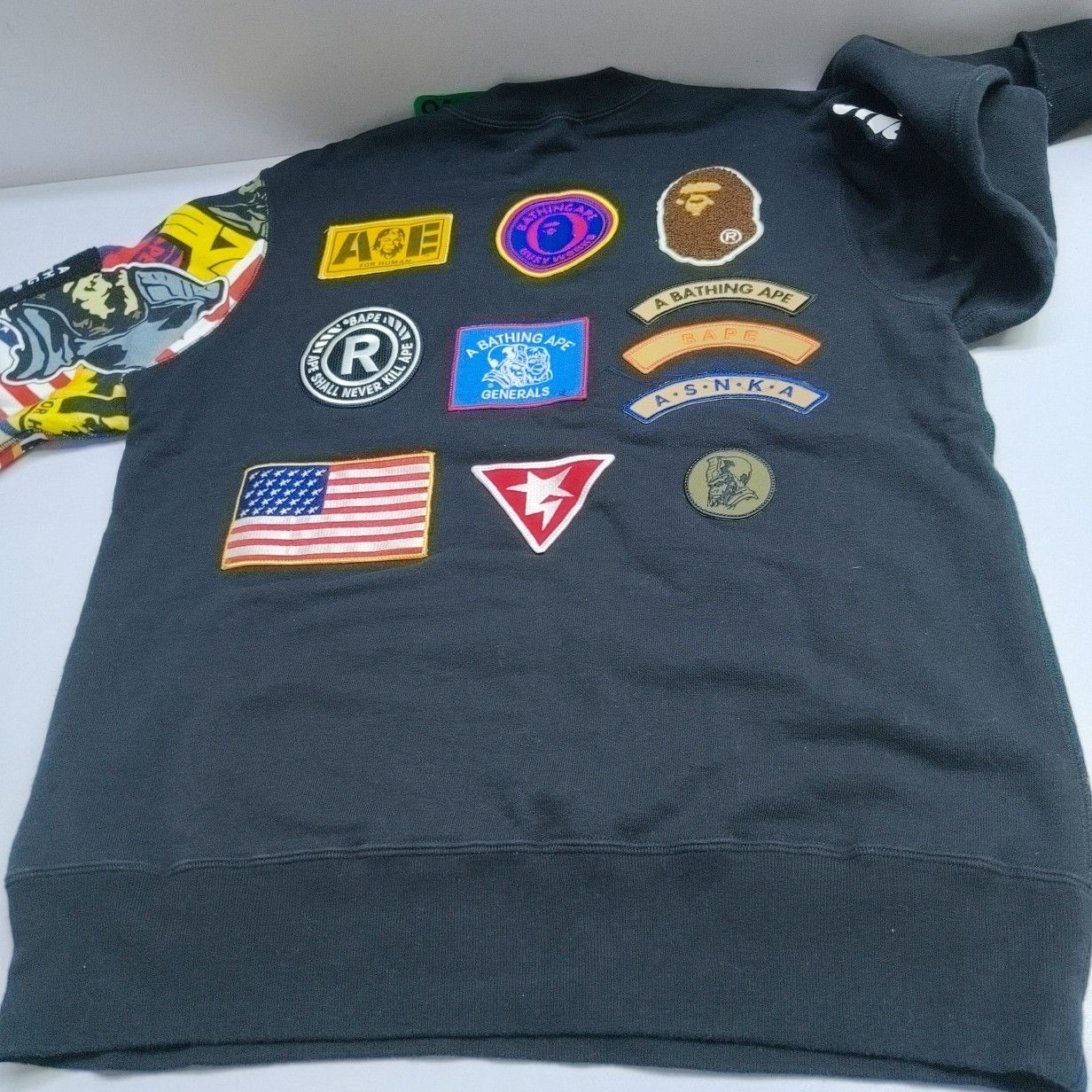 Bape A Bathing Ape Patchwork Crewneck Sweatshirt Size M Size US M / EU 48-50 / 2 - 17 Thumbnail