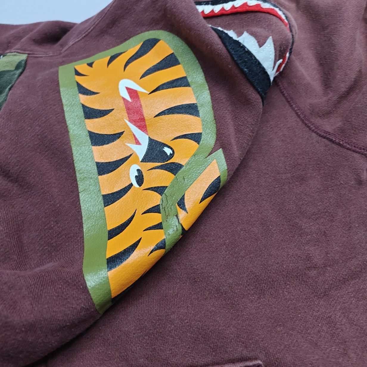 Bape A Bathing Ape Shark Tiger Full Zip Hoodie Size M Size US M / EU 48-50 / 2 - 6 Thumbnail