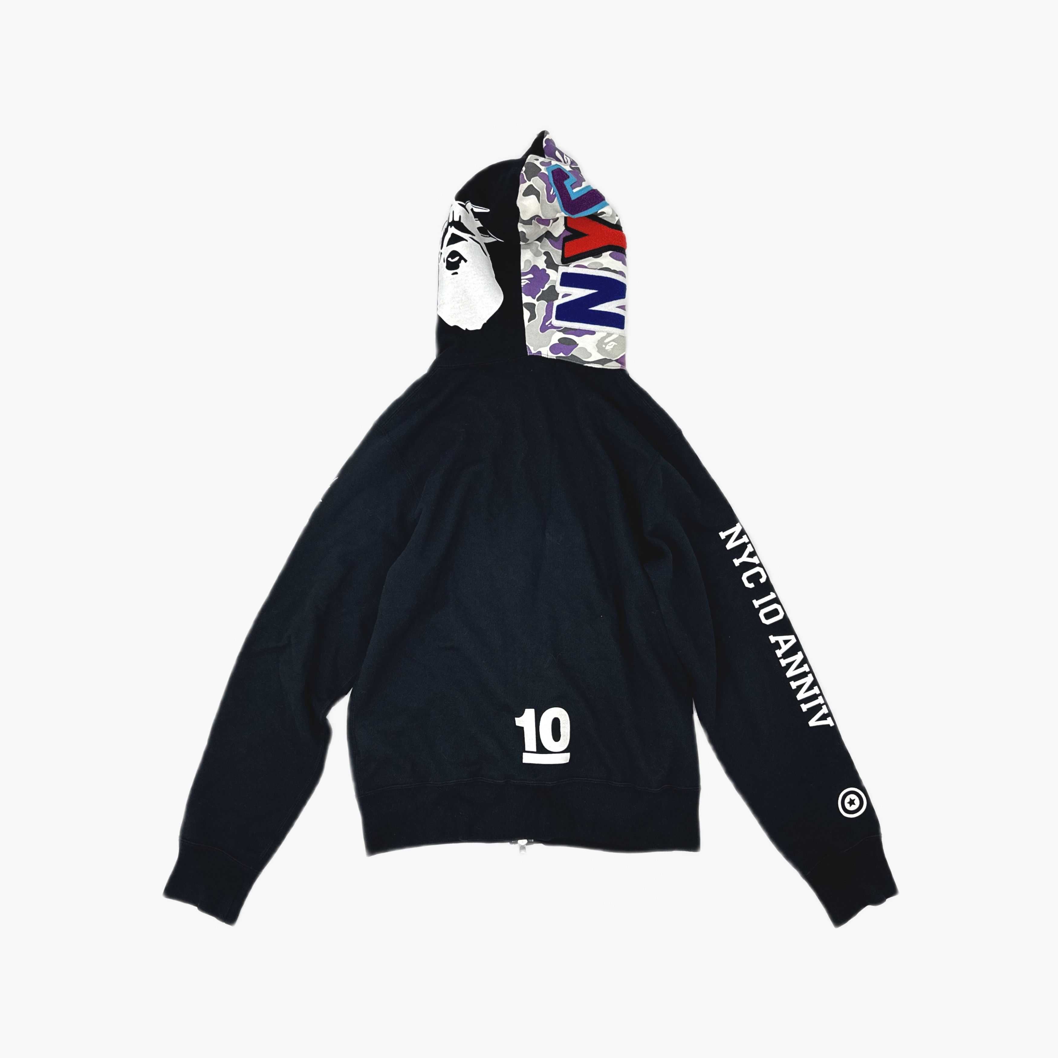 Bape A Bathing Ape NYC Shark Full Zip Hoodie Size M Size US M / EU 48-50 / 2 - 2 Thumbnail