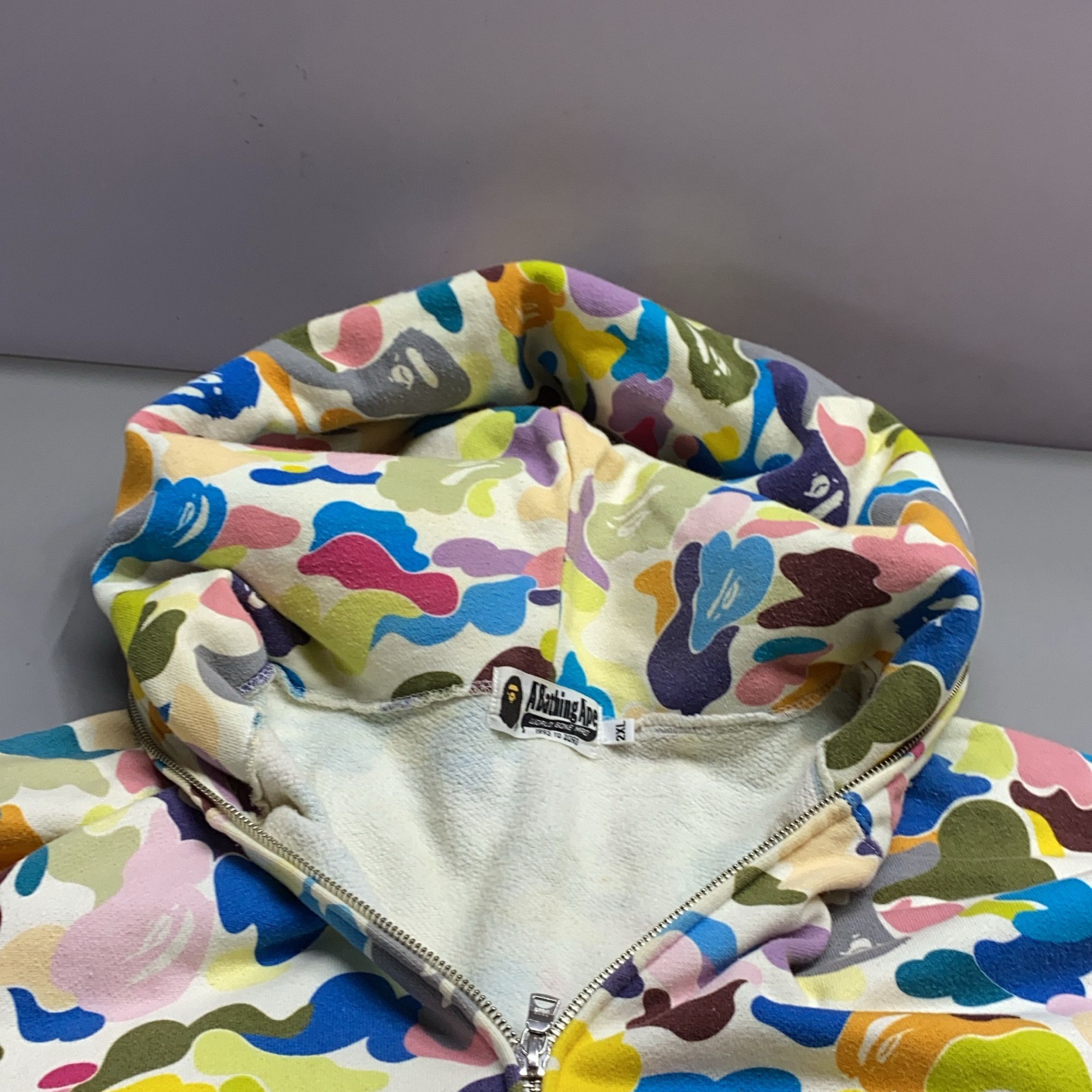 Bape A Bathing Ape Multi-Color Camo Shark Hoodie Size XXL Size US XXL / EU 58 / 5 - 11 Thumbnail