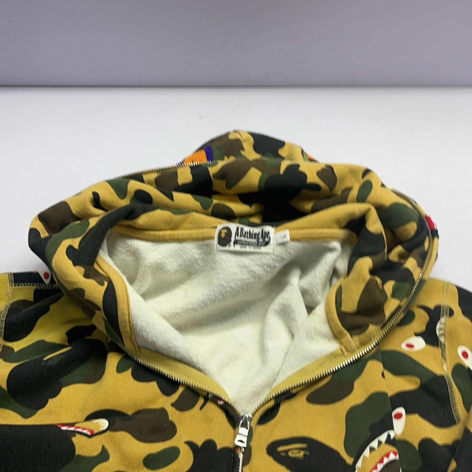 Bape A Bathing Ape Camo Shark Full Zip Hoodie Size L Size US L / EU 52-54 / 3 - 6 Thumbnail