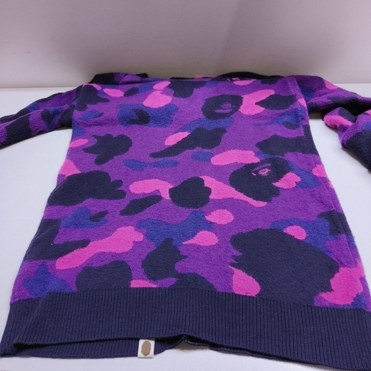 Bape A Bathing Ape Camo Knit Cardigan ONE SIZE Size ONE SIZE - 16 Thumbnail