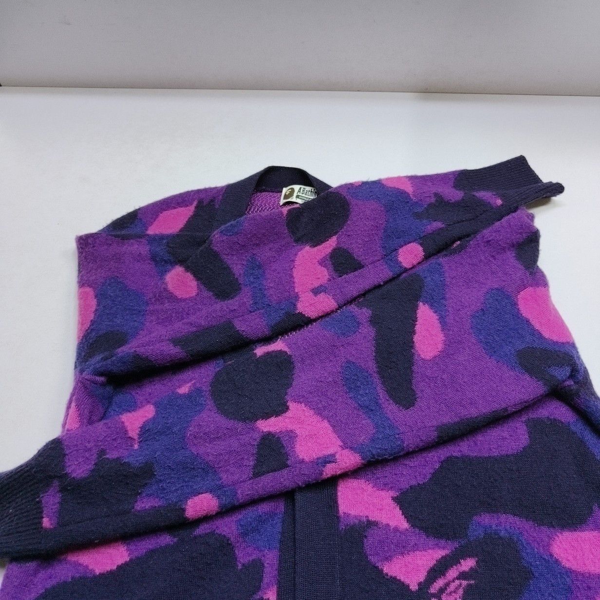 Bape A Bathing Ape Camo Knit Cardigan ONE SIZE Size ONE SIZE - 9 Thumbnail