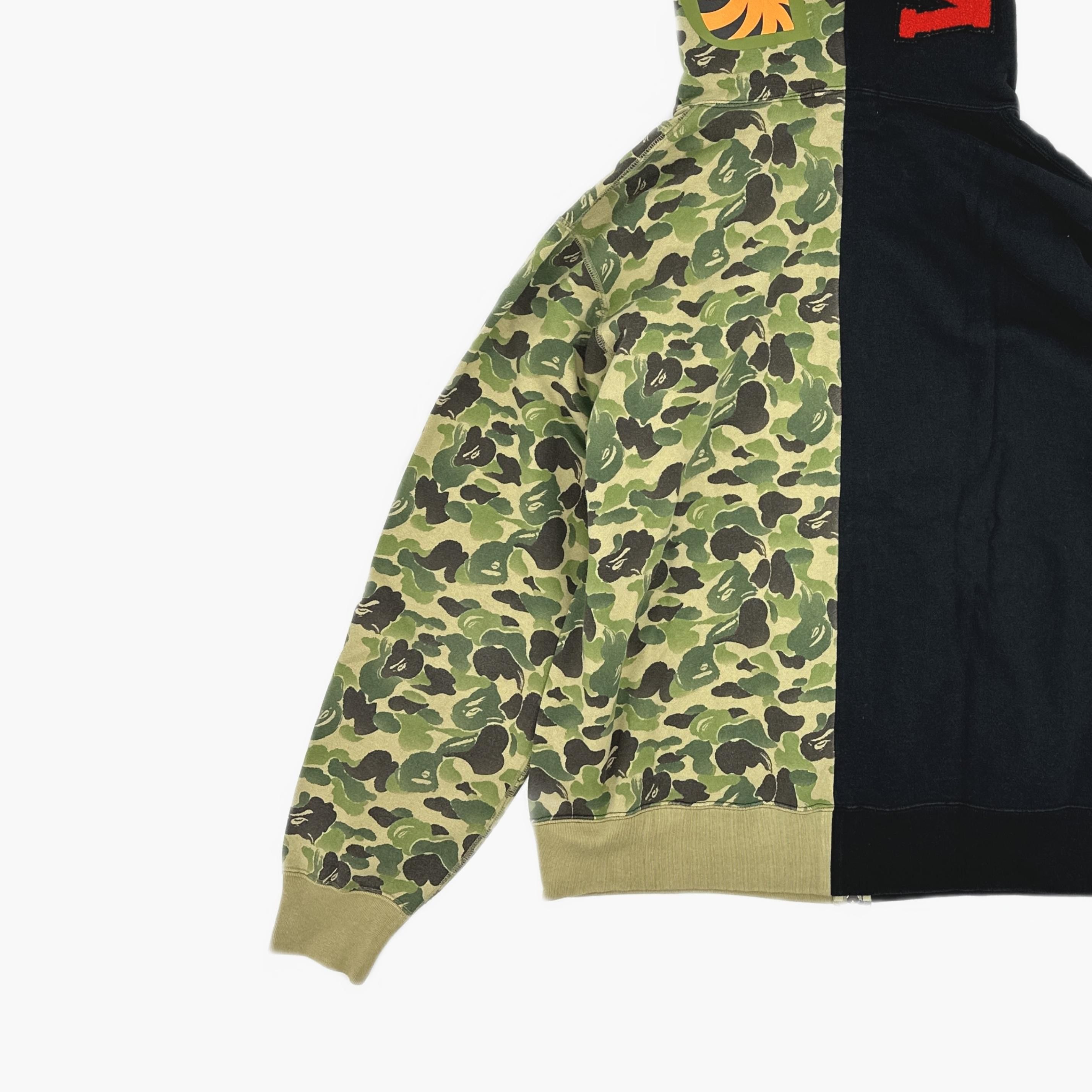 Bape A BATHING APE Split Camo Shark Hoodie Size XXL Size US XXL / EU 58 / 5 - 4 Thumbnail