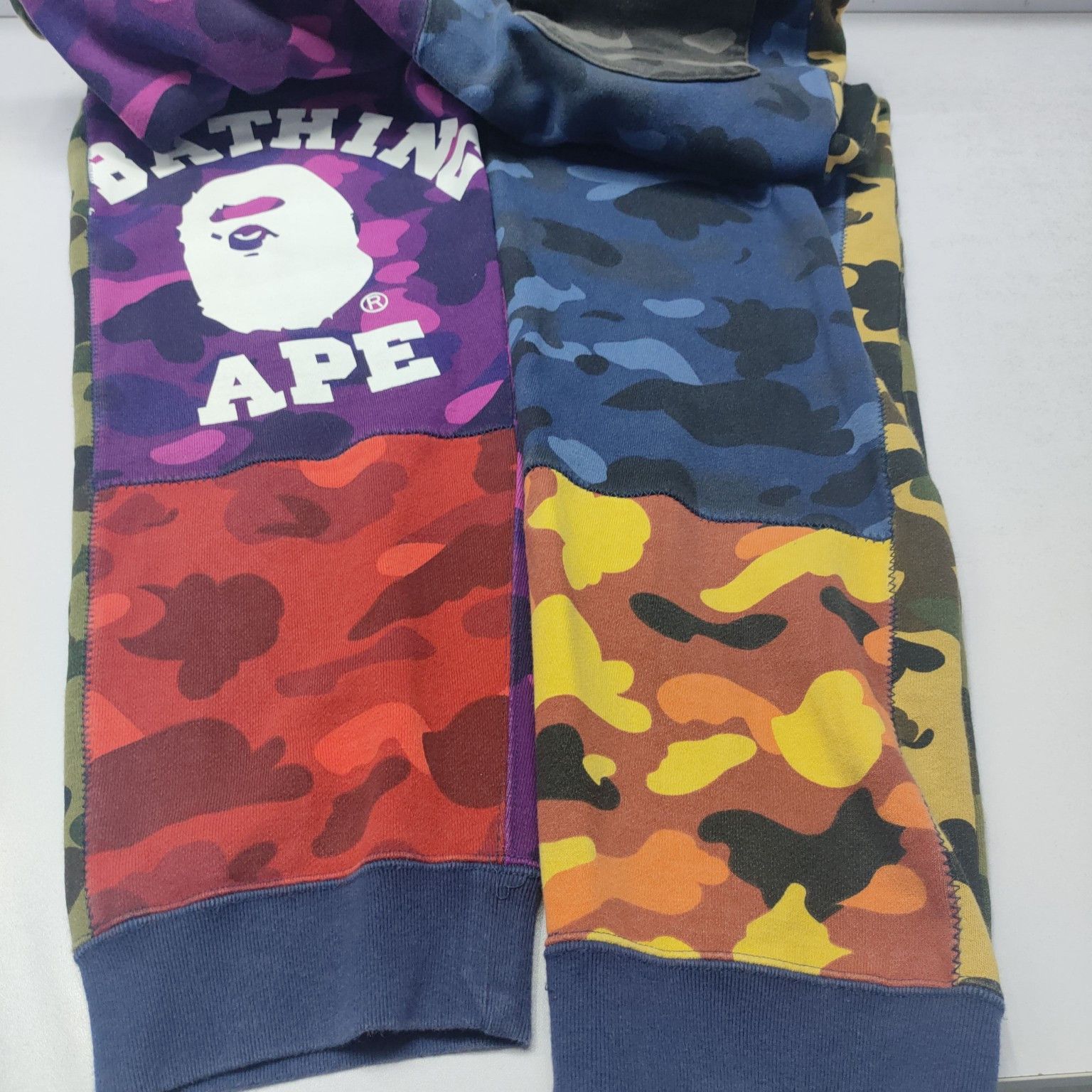Bape A Bathing Ape Camo Paneled Sweatpants Size L Size US 34 / EU 50 - 13 Thumbnail