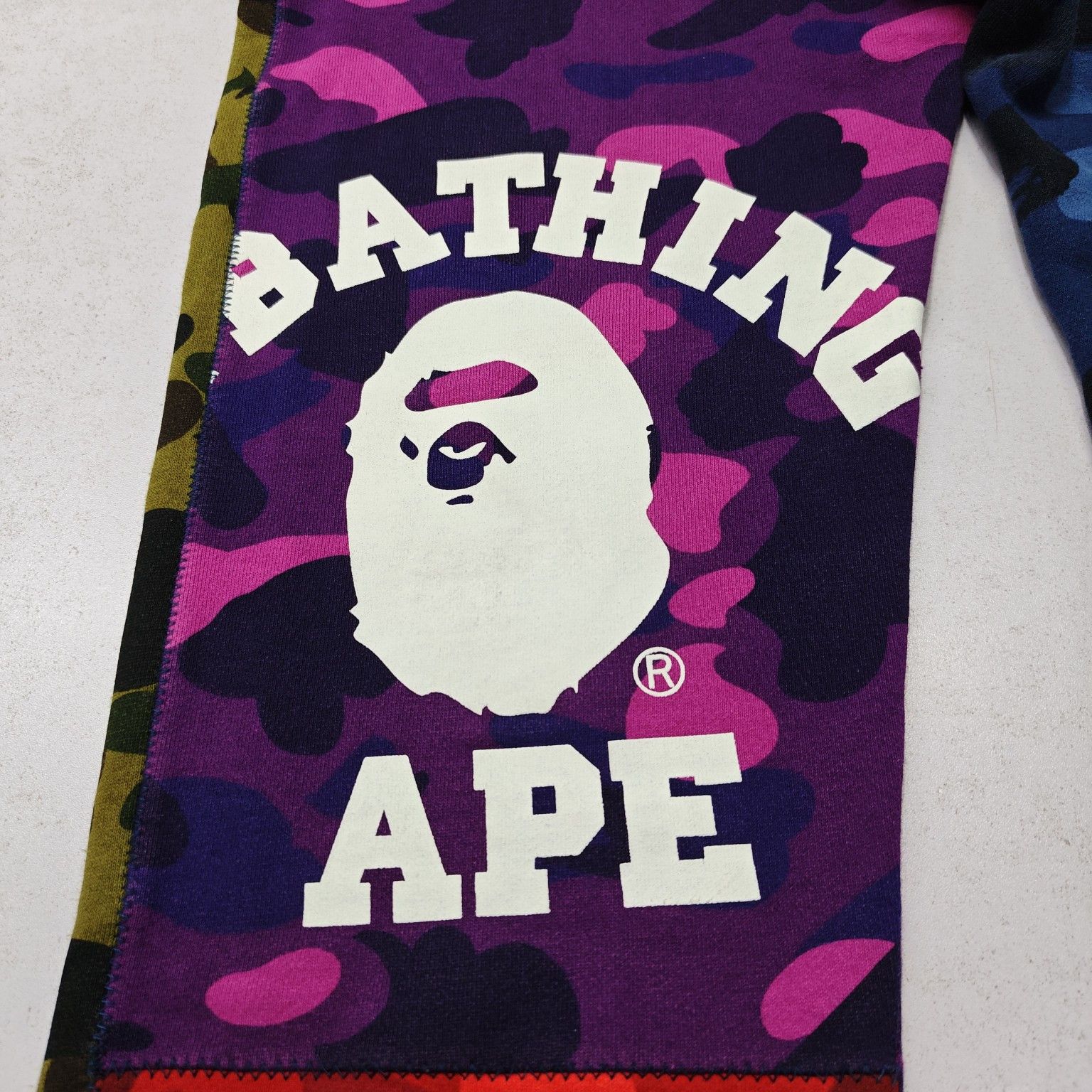 Bape A Bathing Ape Camo Paneled Sweatpants Size L Size US 34 / EU 50 - 7 Thumbnail