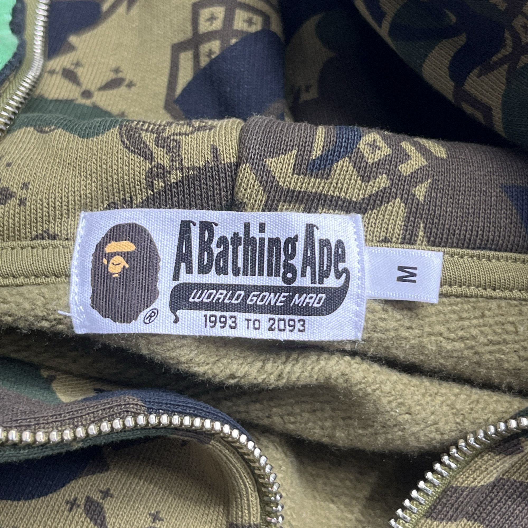 Bape A BATHING APE x CLOT Camo Zip Hoodie M Size US M / EU 48-50 / 2 - 5 Thumbnail
