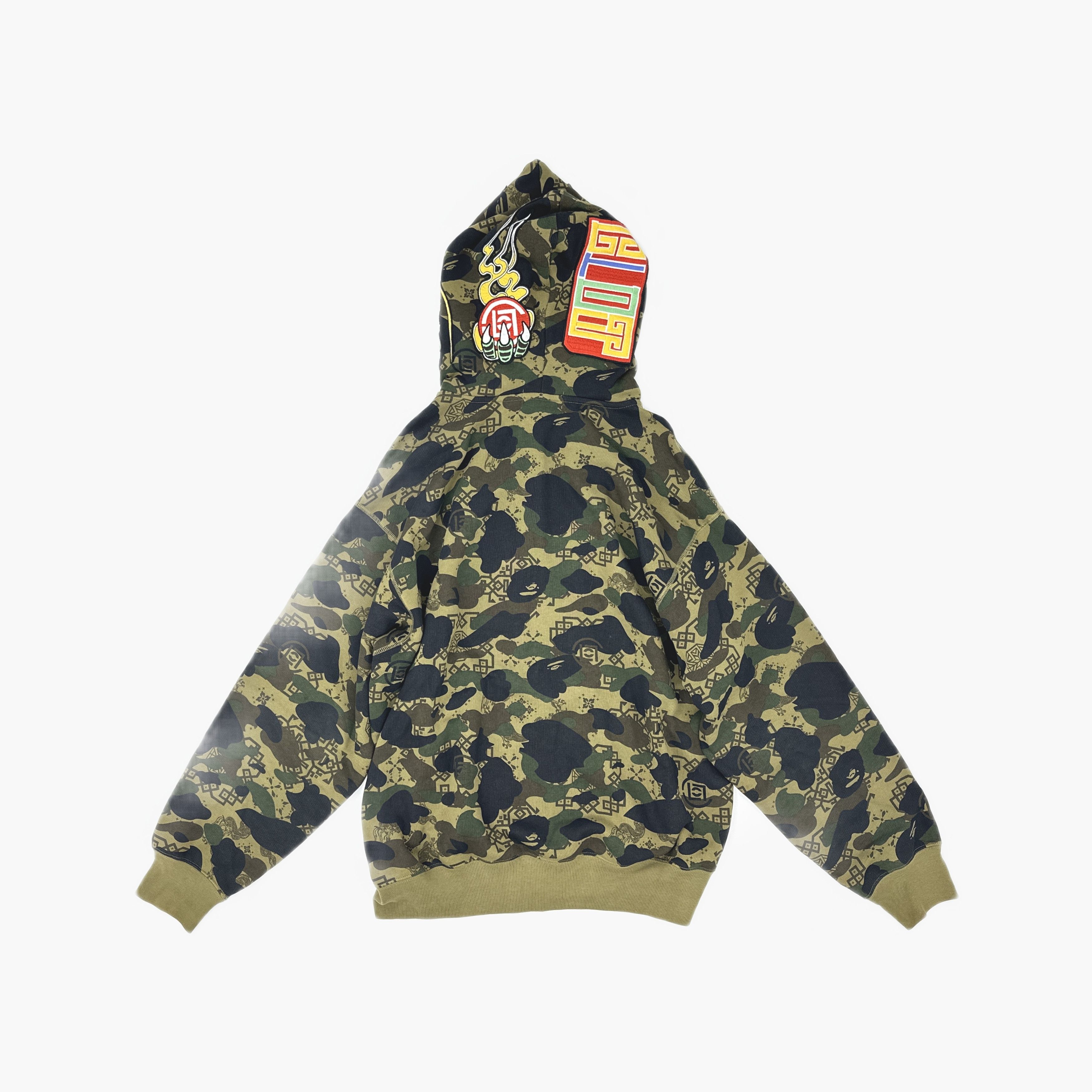 Bape A BATHING APE x CLOT Camo Zip Hoodie M Size US M / EU 48-50 / 2 - 2 Thumbnail