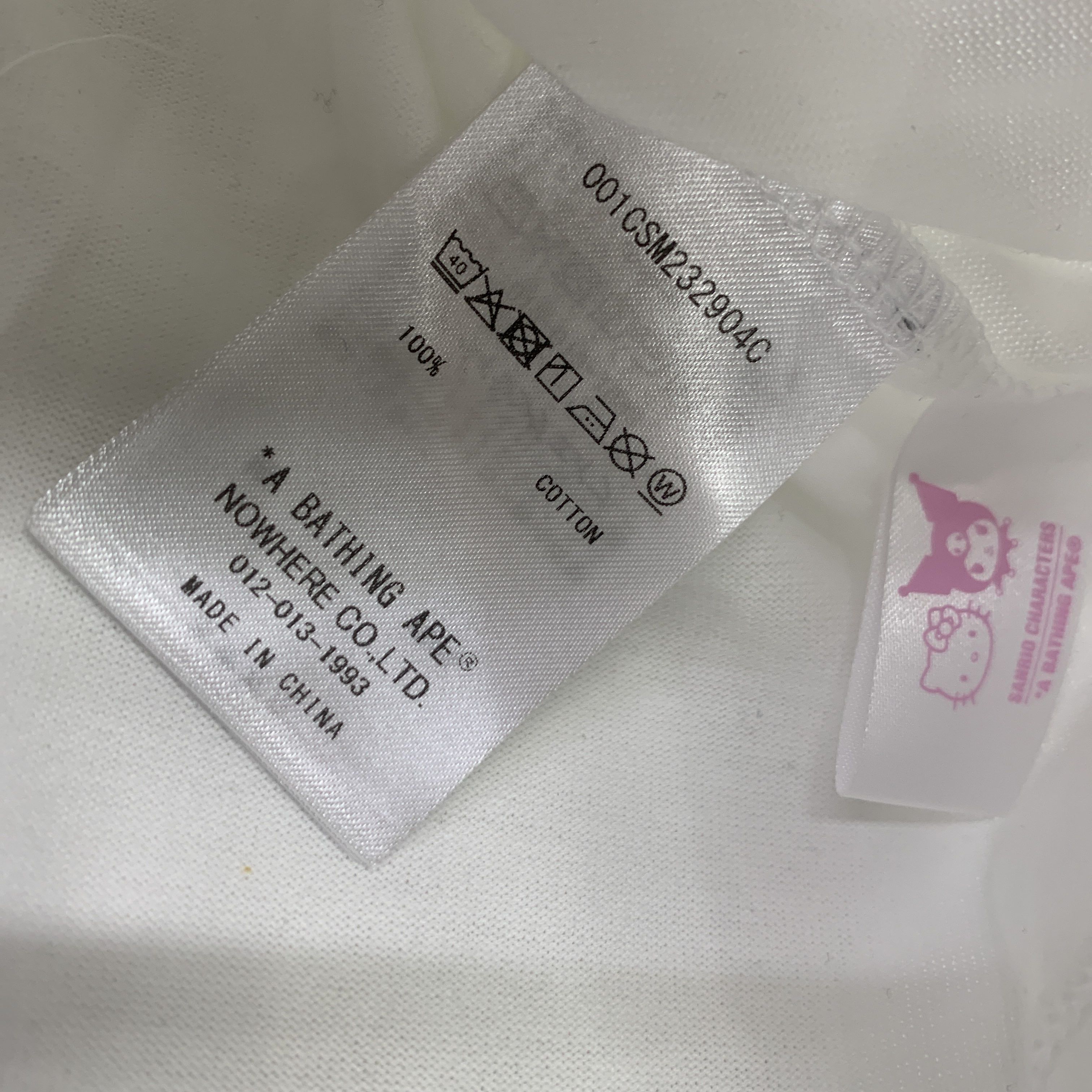 Bape A Bathing Ape x Sanrio Hello Kitty T-Shirt White Size M Size M / US 6-8 / IT 42-44 - 4 Thumbnail
