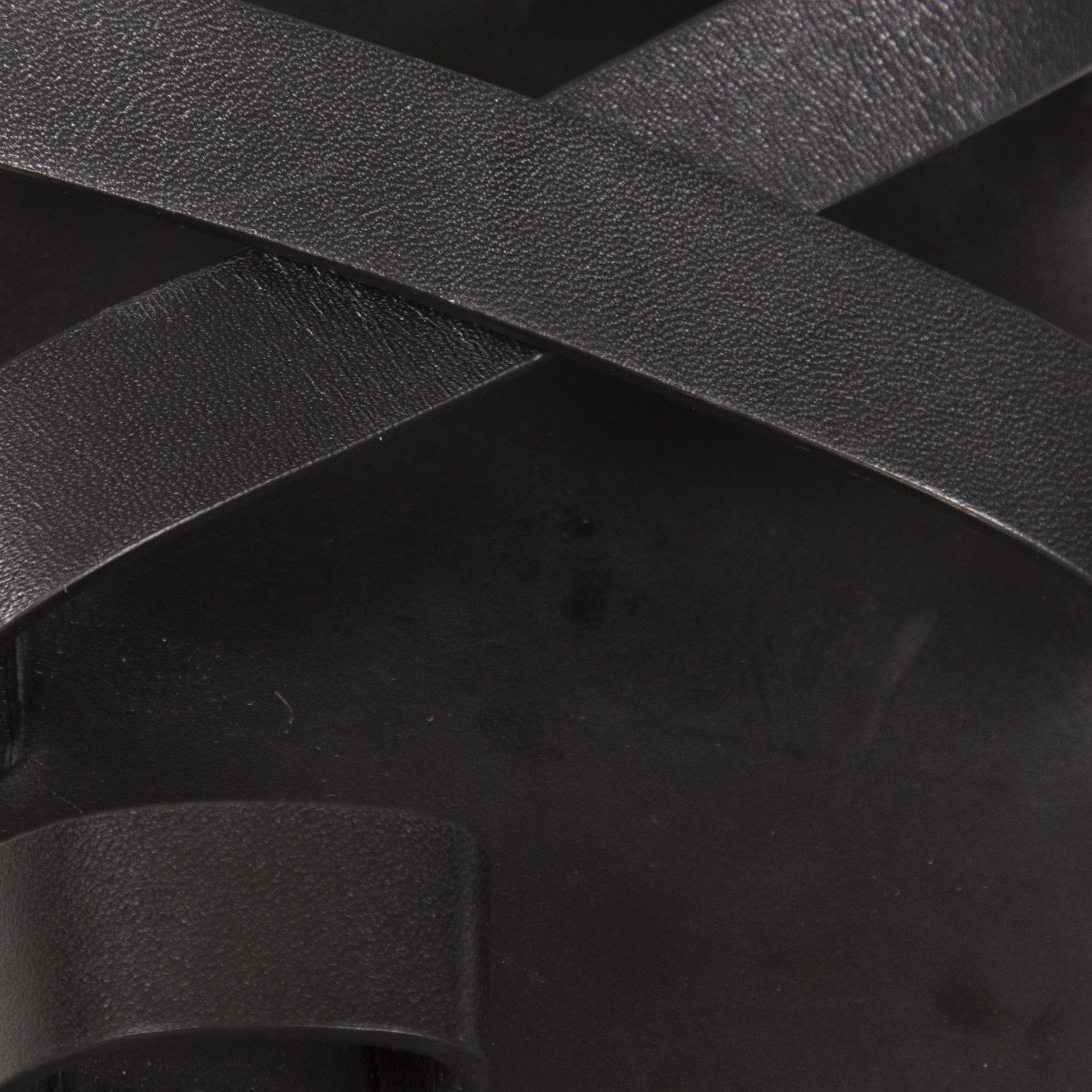 The Row Black Leather Cross Strap Kris Sandals Size US 8.5 / IT 38.5 - 5 Thumbnail