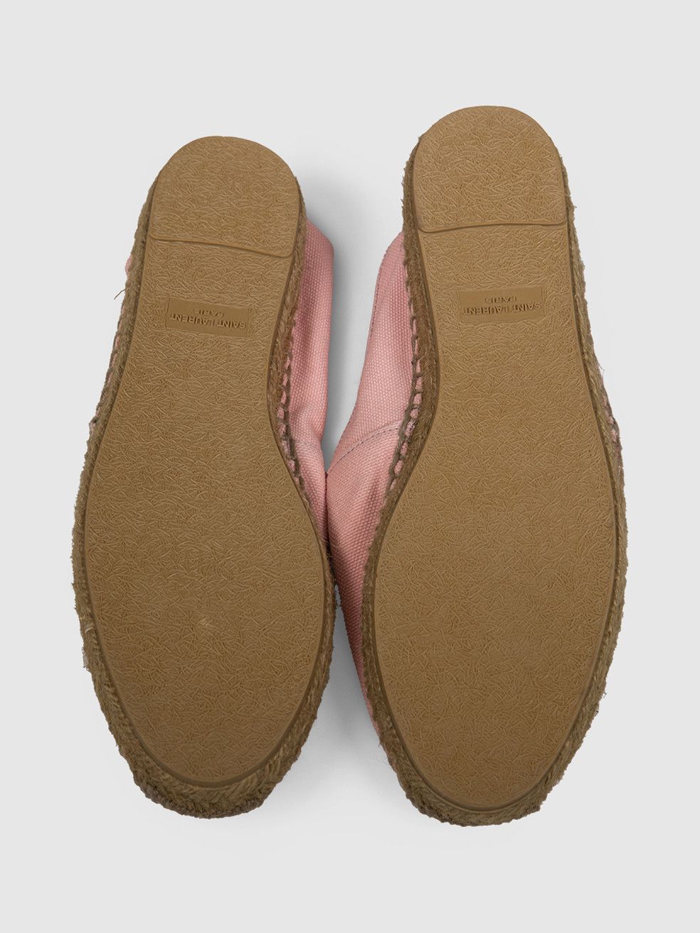 Saint Laurent Paris Pink Canvas Embroidered Espadrilles Size US 8.5 / IT 38.5 - 4 Thumbnail