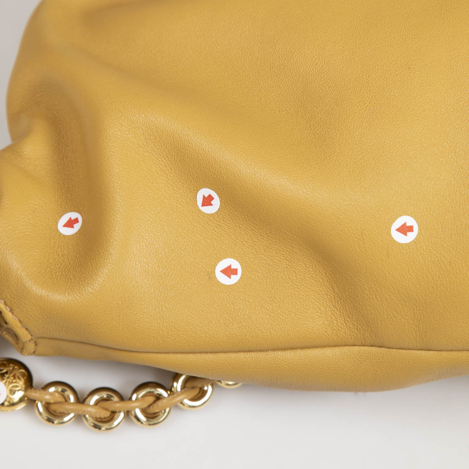 Loewe Mustard Yellow Leather Medium Flamenco Bag Size ONE SIZE - 10 Thumbnail