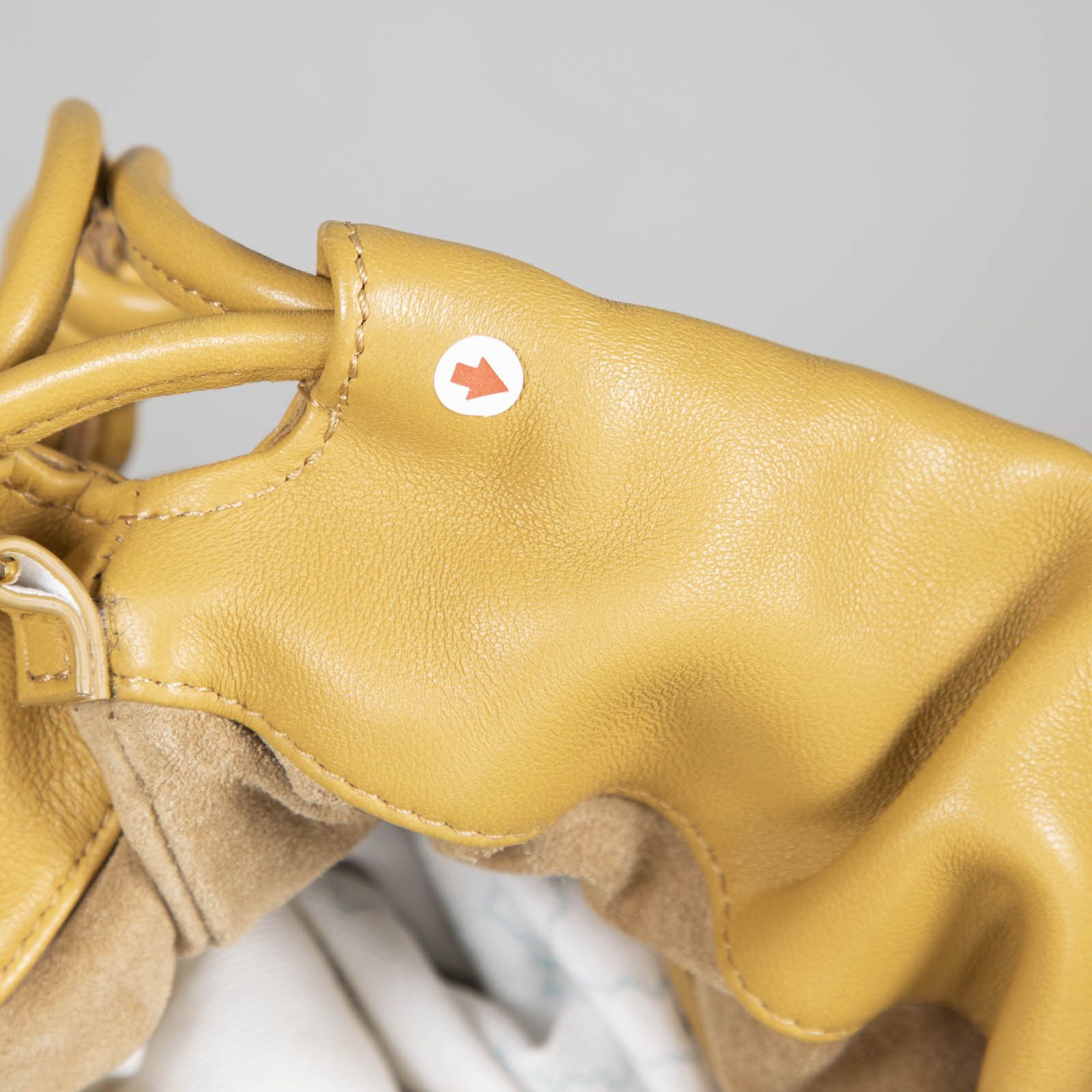 Loewe Mustard Yellow Leather Medium Flamenco Bag Size ONE SIZE - 16 Thumbnail