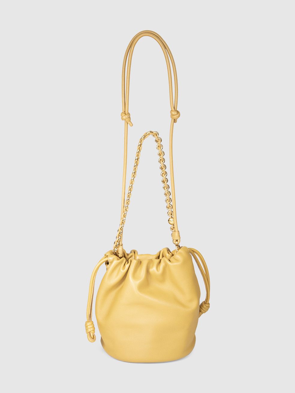 Loewe Mustard Yellow Leather Medium Flamenco Bag Size ONE SIZE - 4 Thumbnail