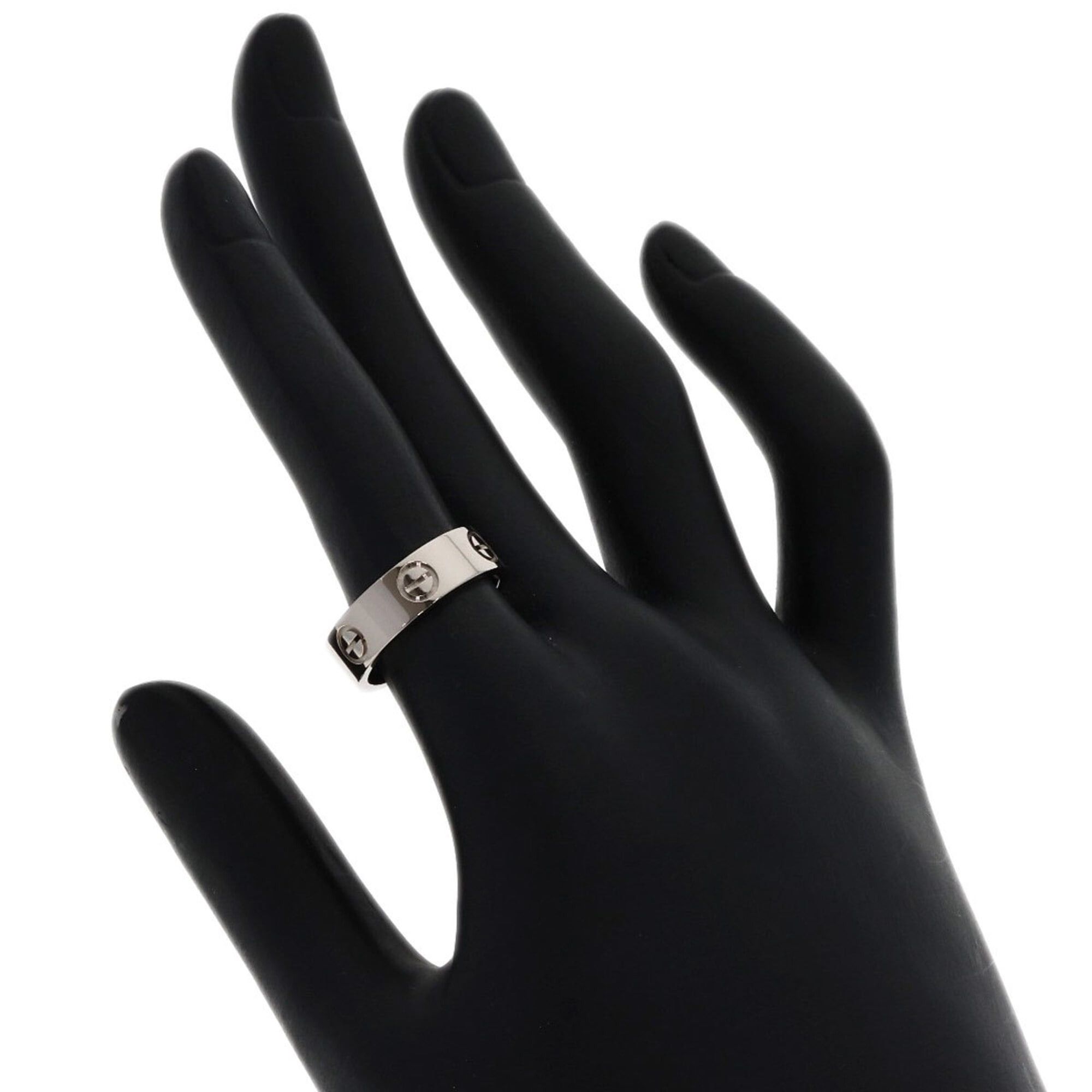 Cartier Cartier Love Ring #51, 18K White Gold, Women's Ring, CARTIER Size ONE SIZE - 5 Thumbnail
