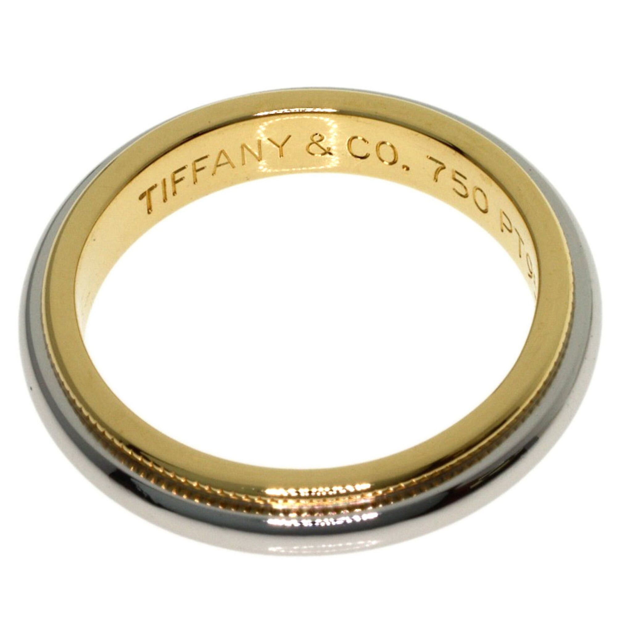 Tiffany & Co. Tiffany & Co. Milgrain Ring, 18K Yellow Gold/PT950, Women's. Size ONE SIZE - 4 Thumbnail