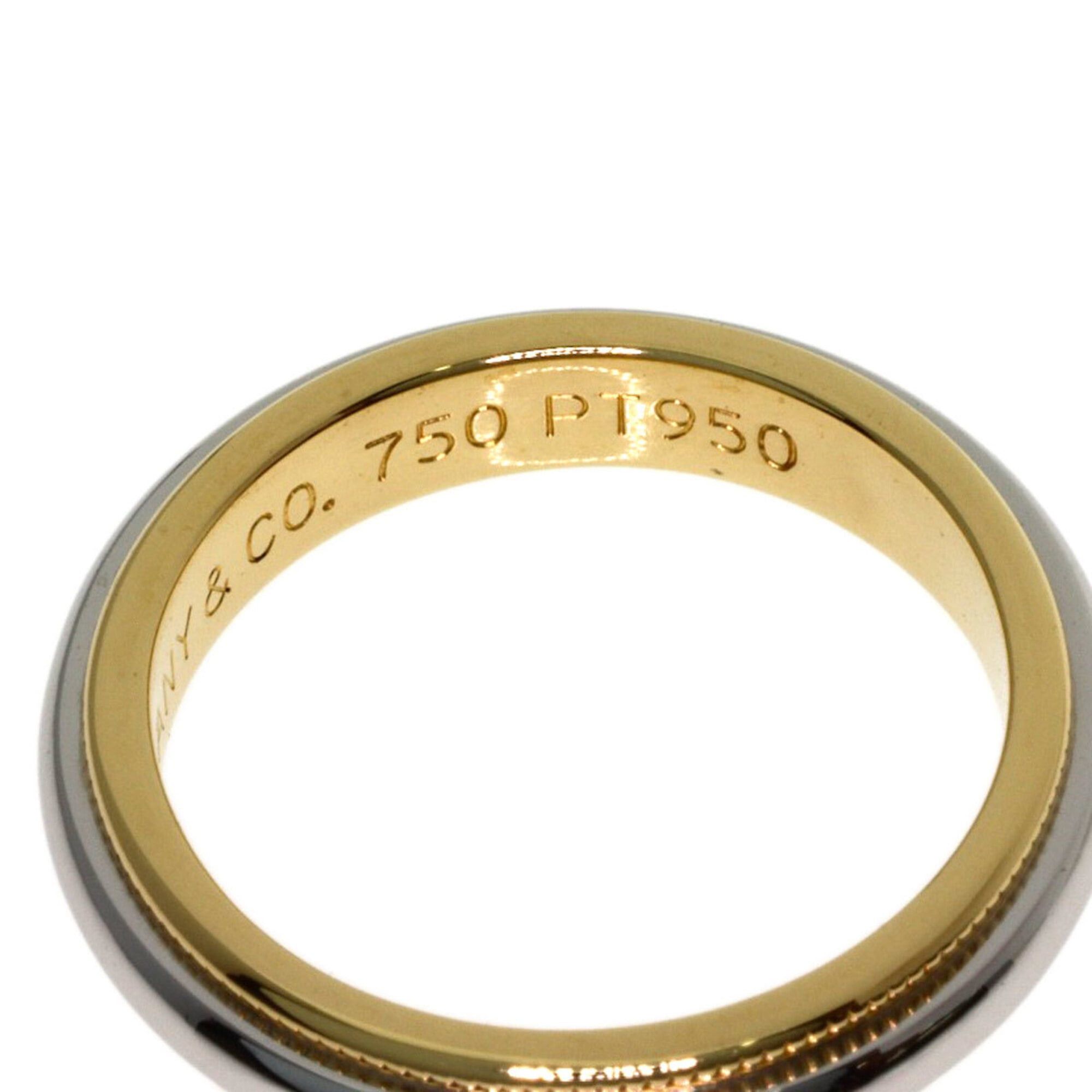 Tiffany & Co. Tiffany & Co. Milgrain Ring, 18K Yellow Gold/PT950, Women's. Size ONE SIZE - 5 Thumbnail