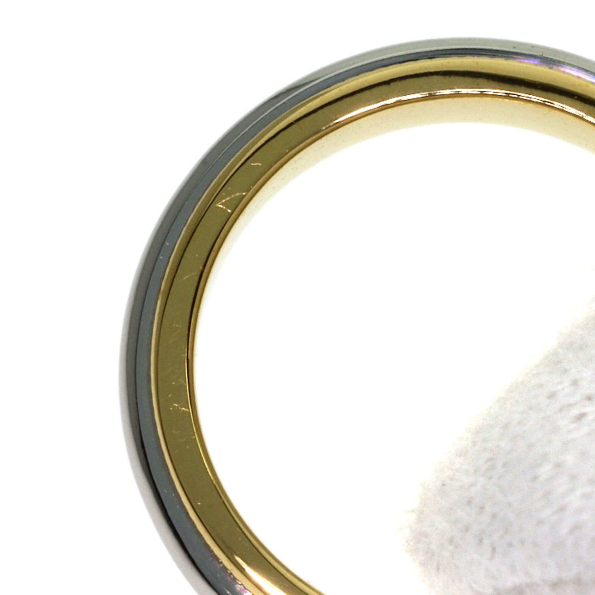 Tiffany & Co. Tiffany & Co. Milgrain Ring, 18K Yellow Gold/PT950, Women's. Size ONE SIZE - 7 Thumbnail