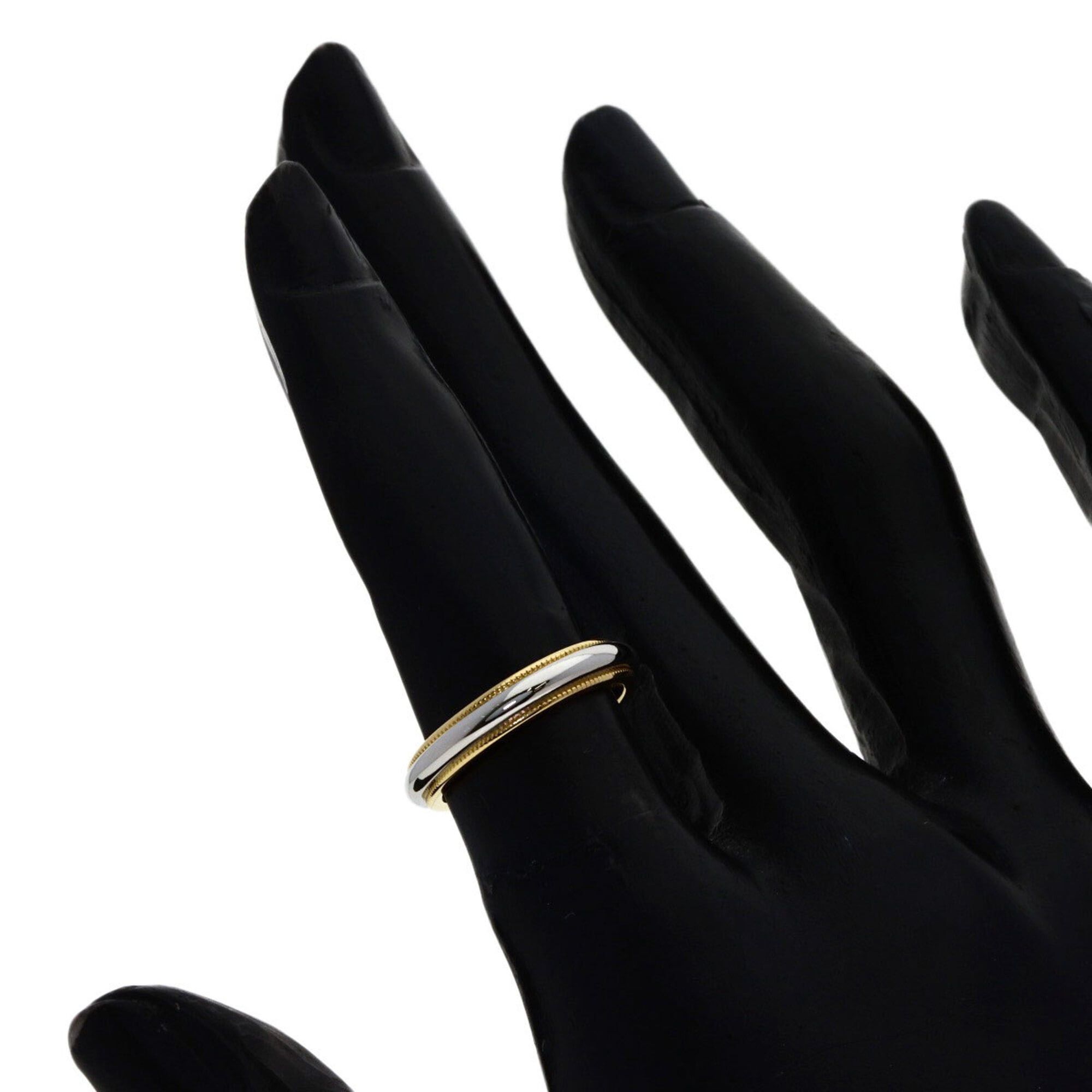 Tiffany & Co. Tiffany & Co. Milgrain Ring, 18K Yellow Gold/PT950, Women's. Size ONE SIZE - 6 Thumbnail