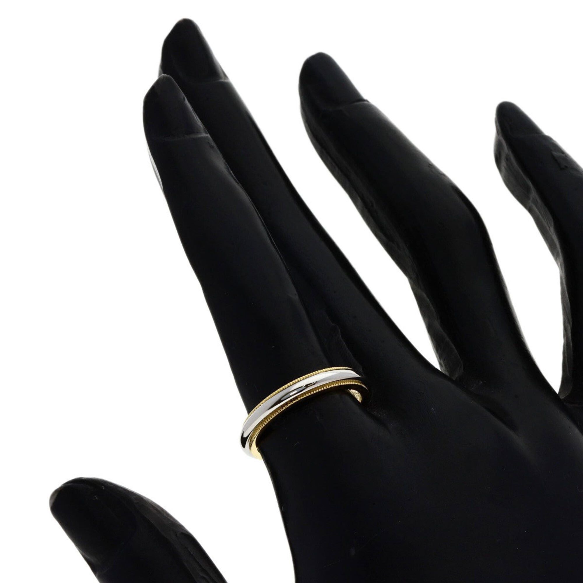Tiffany & Co. Tiffany & Co. Milgrain Ring, 18K Yellow Gold/PT950, Women's. Size ONE SIZE - 6 Thumbnail