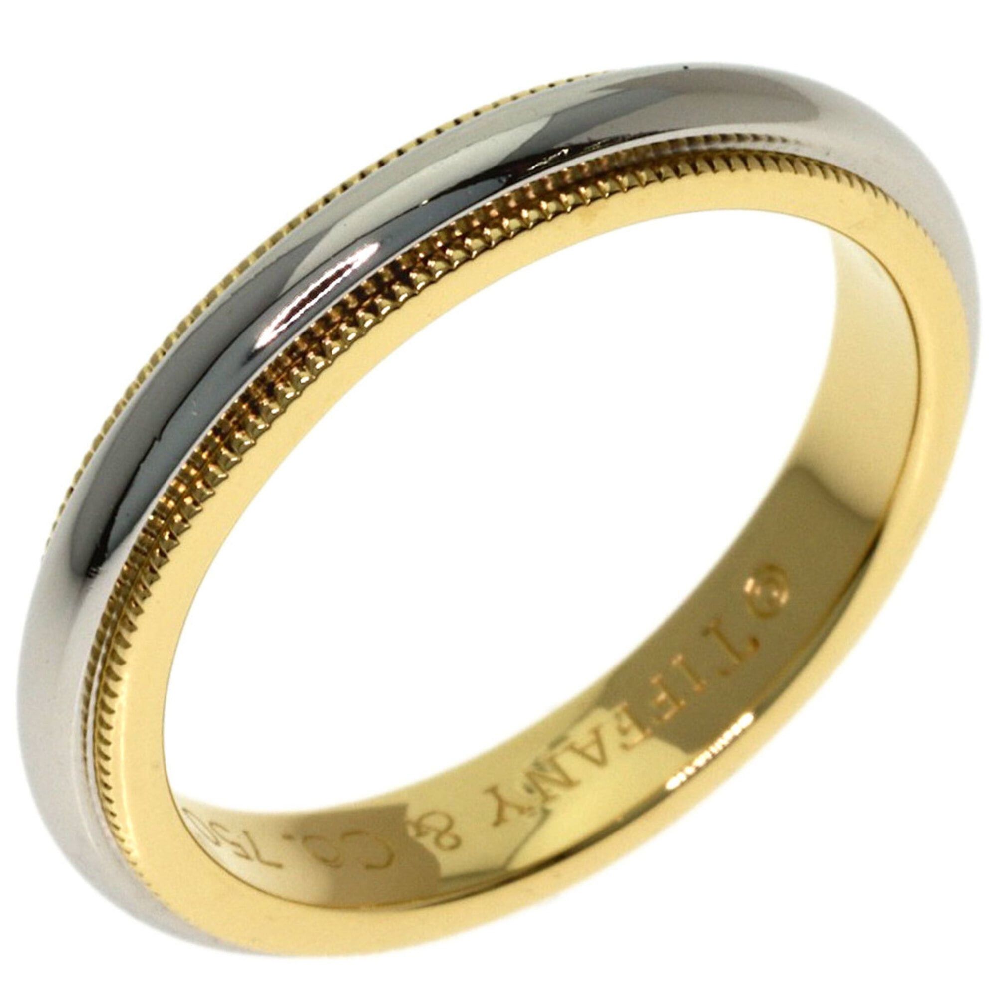 Tiffany & Co. Tiffany & Co. Milgrain Ring, 18K Yellow Gold/PT950, Women's. Size ONE SIZE - 2 Thumbnail