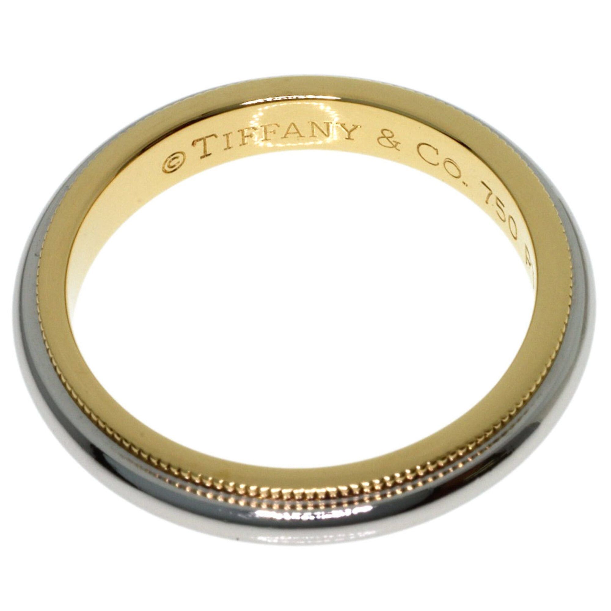 Tiffany & Co. Tiffany & Co. Milgrain Ring, 18K Yellow Gold/PT950, Women's. Size ONE SIZE - 4 Thumbnail