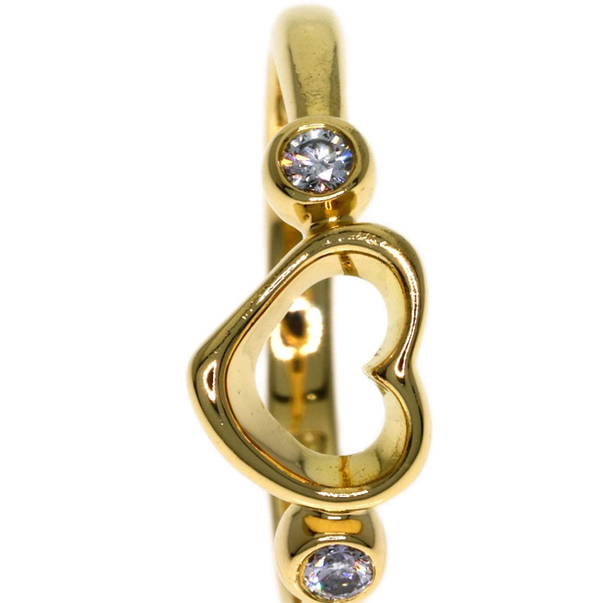 Tiffany & Co. Tiffany & Co. Open Heart 2-Diamond Ring, 18K Yellow Gold, Women's. Size ONE SIZE - 10 Thumbnail