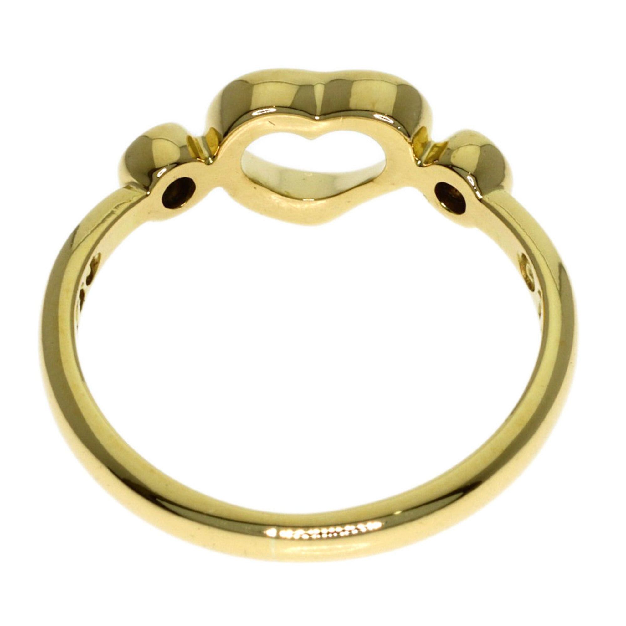 Tiffany & Co. Tiffany & Co. Open Heart 2-Diamond Ring, 18K Yellow Gold, Women's. Size ONE SIZE - 4 Thumbnail