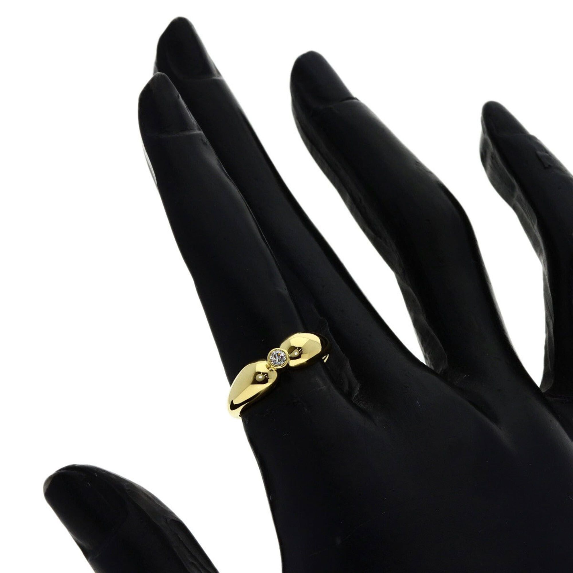 Tiffany & Co. Tiffany & Co. Double Teardrop 1P Diamond Ring, 18K Yellow Gold, Women's. Size ONE SIZE - 6 Thumbnail
