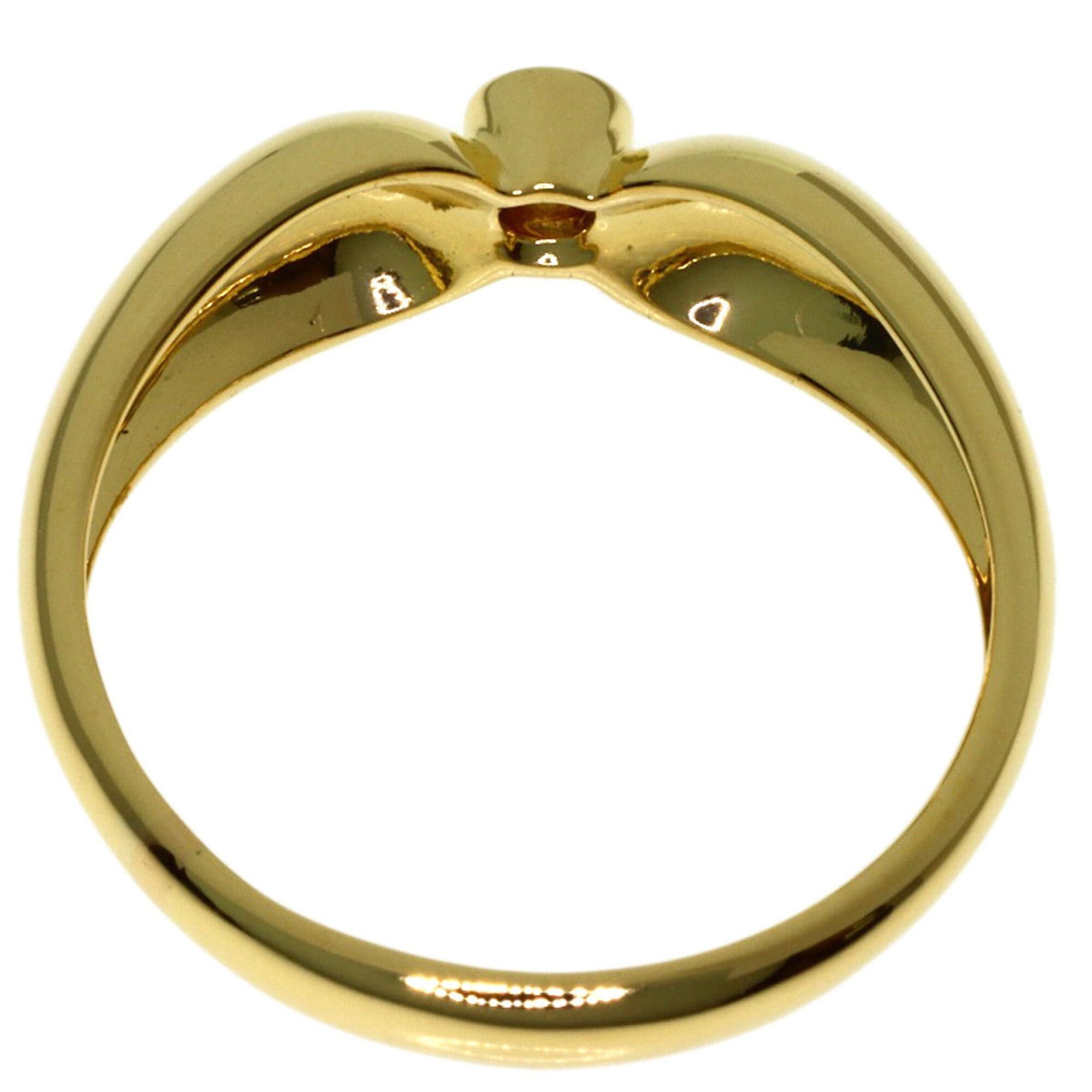 Tiffany & Co. Tiffany & Co. Double Teardrop 1P Diamond Ring, 18K Yellow Gold, Women's. Size ONE SIZE - 4 Thumbnail