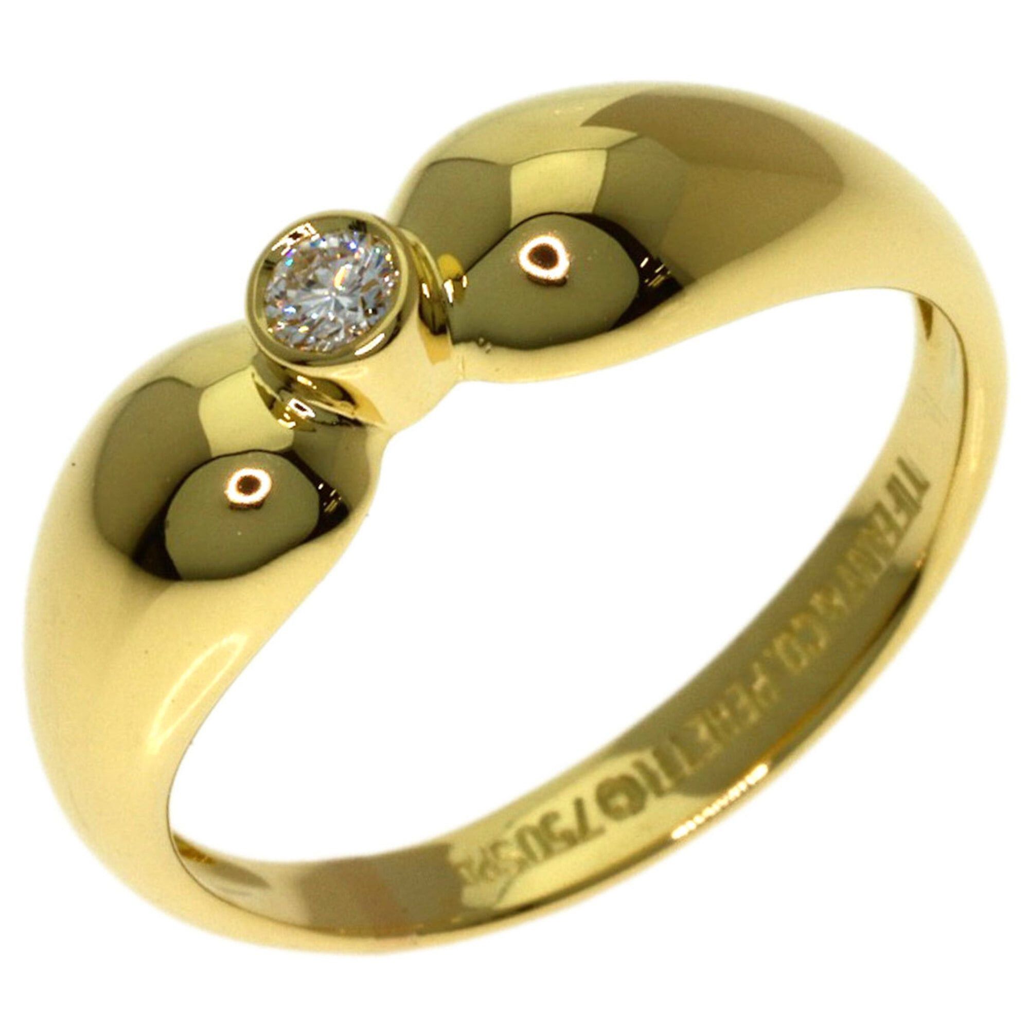 Tiffany & Co. Tiffany & Co. Double Teardrop 1P Diamond Ring, 18K Yellow Gold, Women's. Size ONE SIZE - 2 Thumbnail