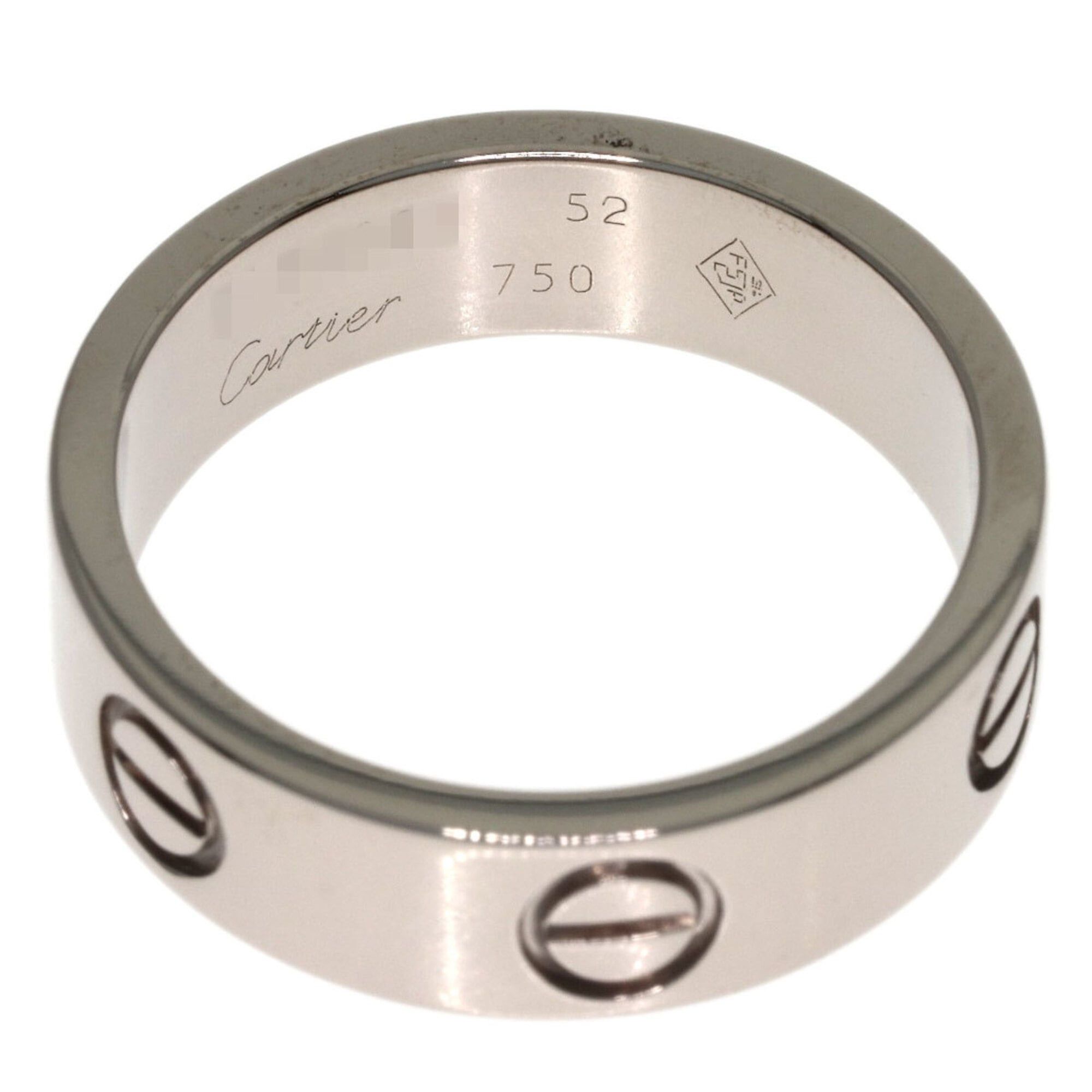 Cartier Cartier Love Ring #52, 18K White Gold, Women's Ring, CARTIER Size ONE SIZE - 4 Thumbnail
