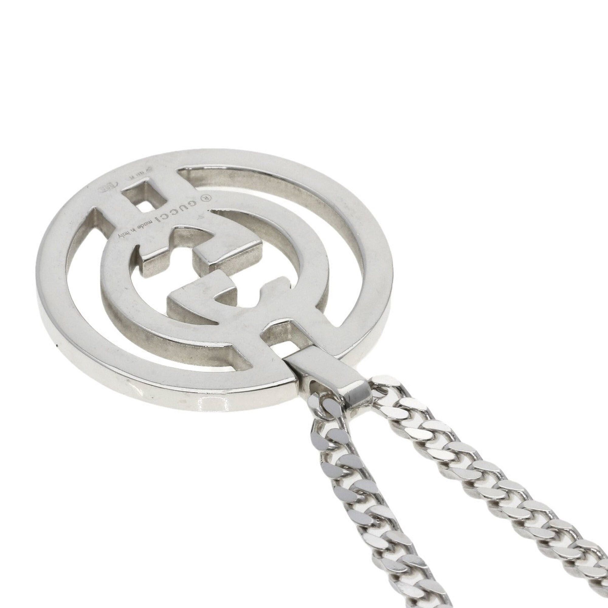 Gucci Gucci Interlocking Necklace, Silver, Women's Size ONE SIZE - 2 Thumbnail