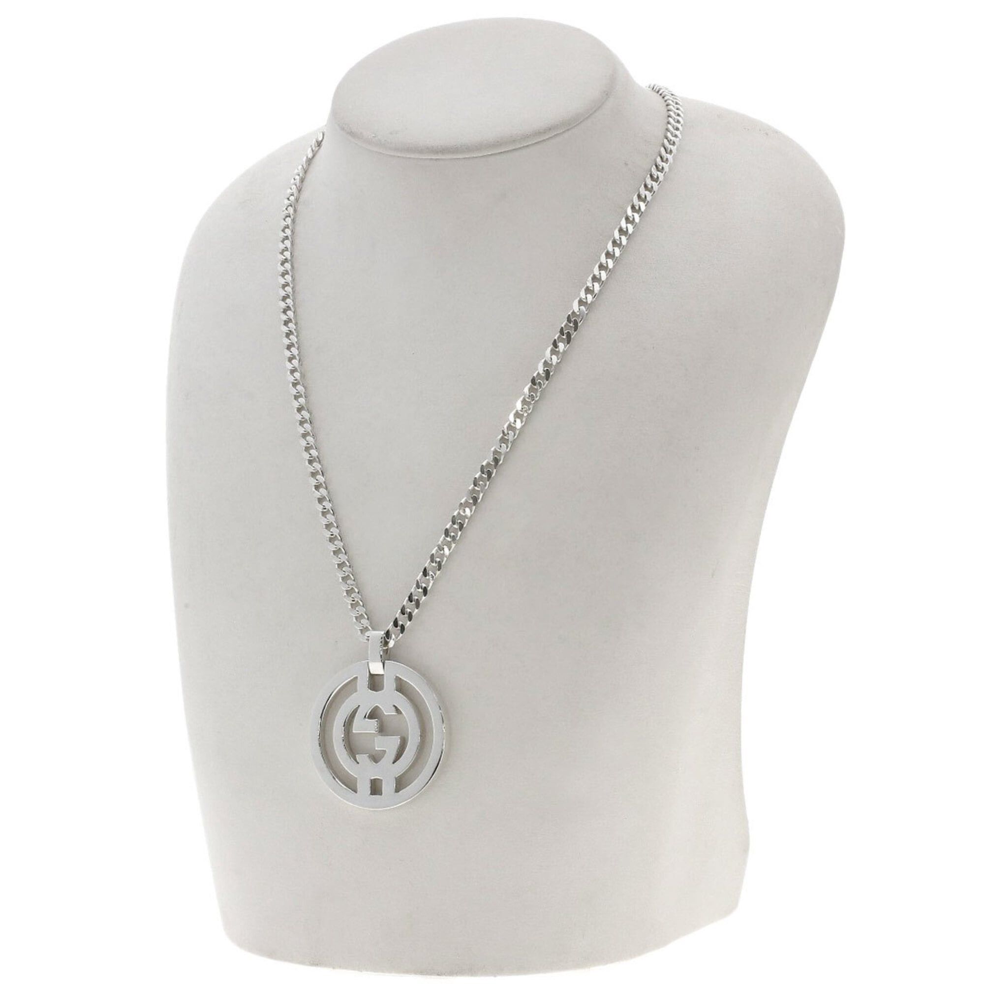 Gucci Gucci Interlocking Necklace, Silver, Women's Size ONE SIZE - 5 Thumbnail