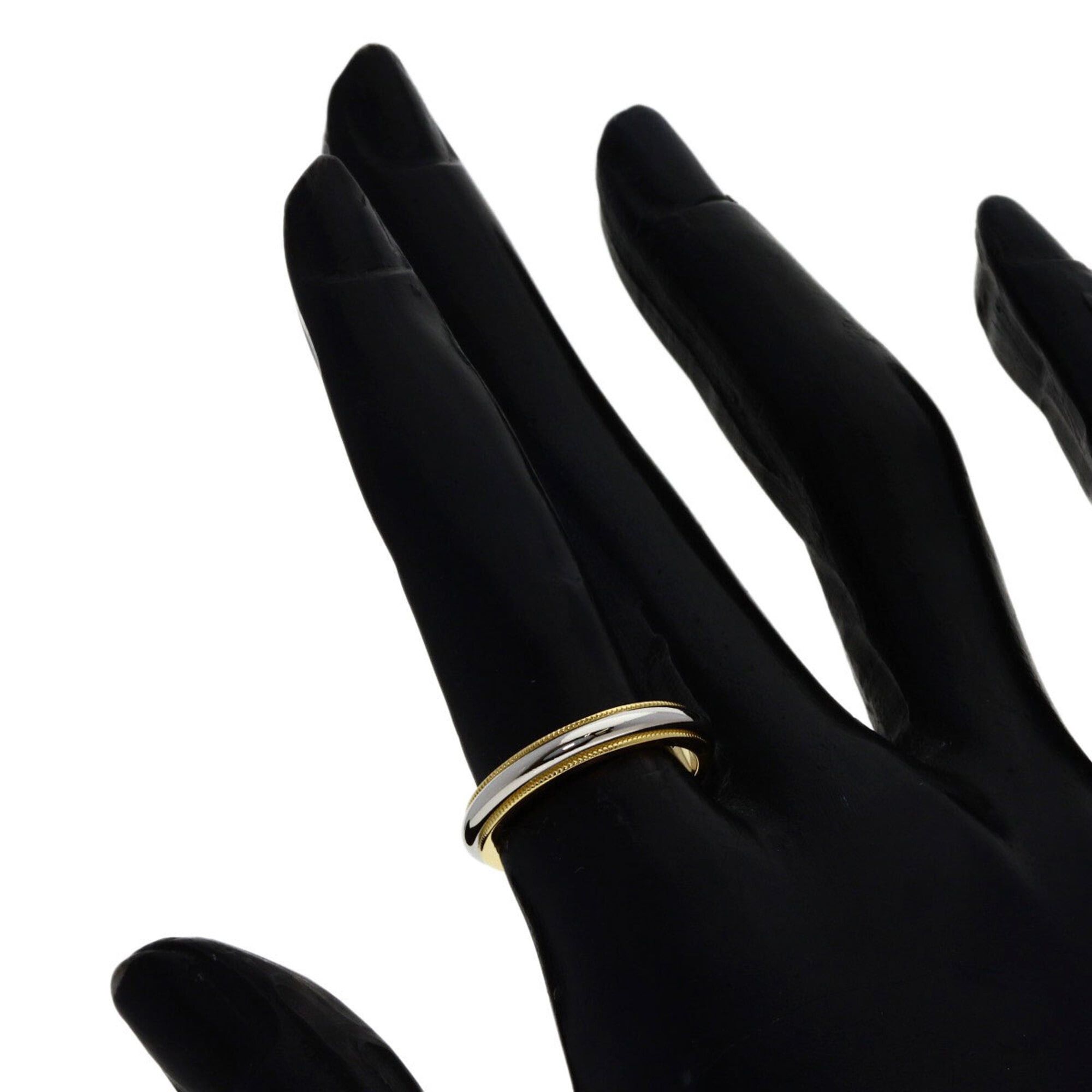 Tiffany & Co. Tiffany & Co. Milgrain Ring, 18K Yellow Gold/PT950, Women's. Size ONE SIZE - 6 Thumbnail